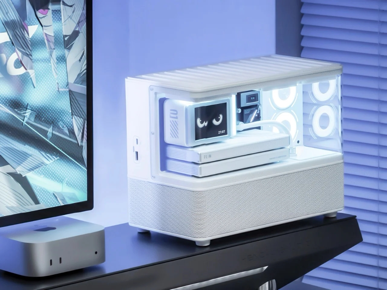 RGB enthusiasts，Desktop speaker，Cyberpunk，Huazai，Rambler，