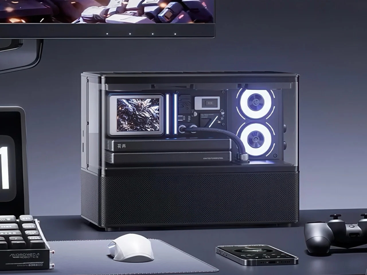 RGB enthusiasts，Desktop speaker，Cyberpunk，Huazai，Rambler，