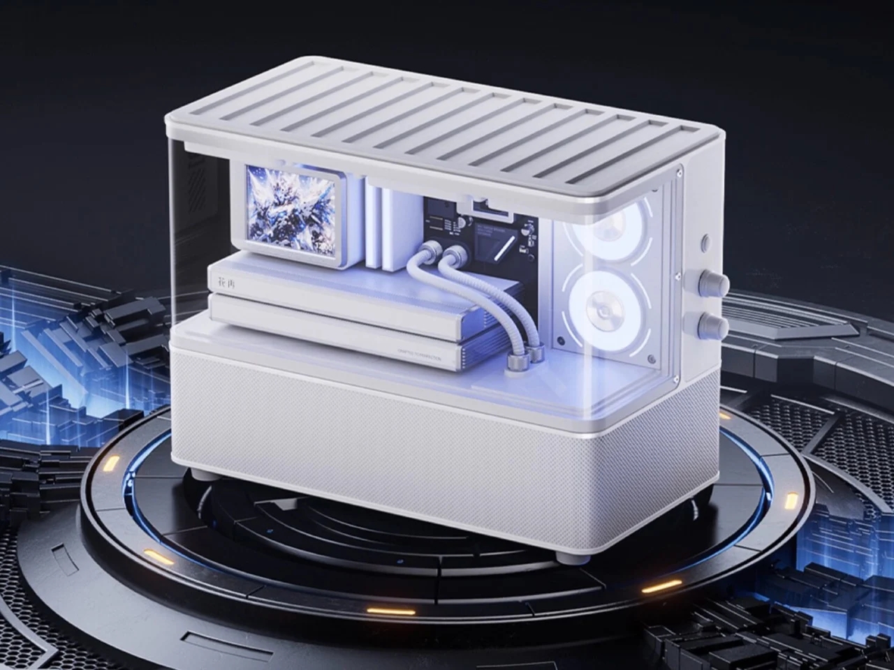 RGB enthusiasts，Desktop speaker，Cyberpunk，Huazai，Rambler，