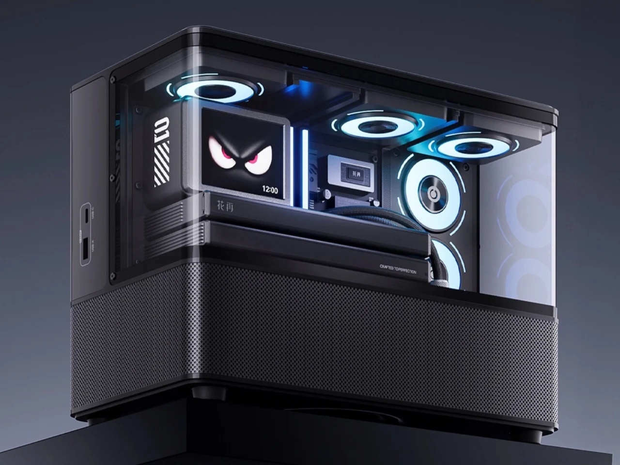 RGB enthusiasts，Desktop speaker，Cyberpunk，Huazai，Rambler，