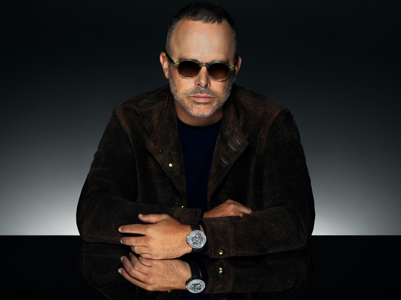 Wrist watch，porthole，Water drop design，Art Joint，Titanium metal，