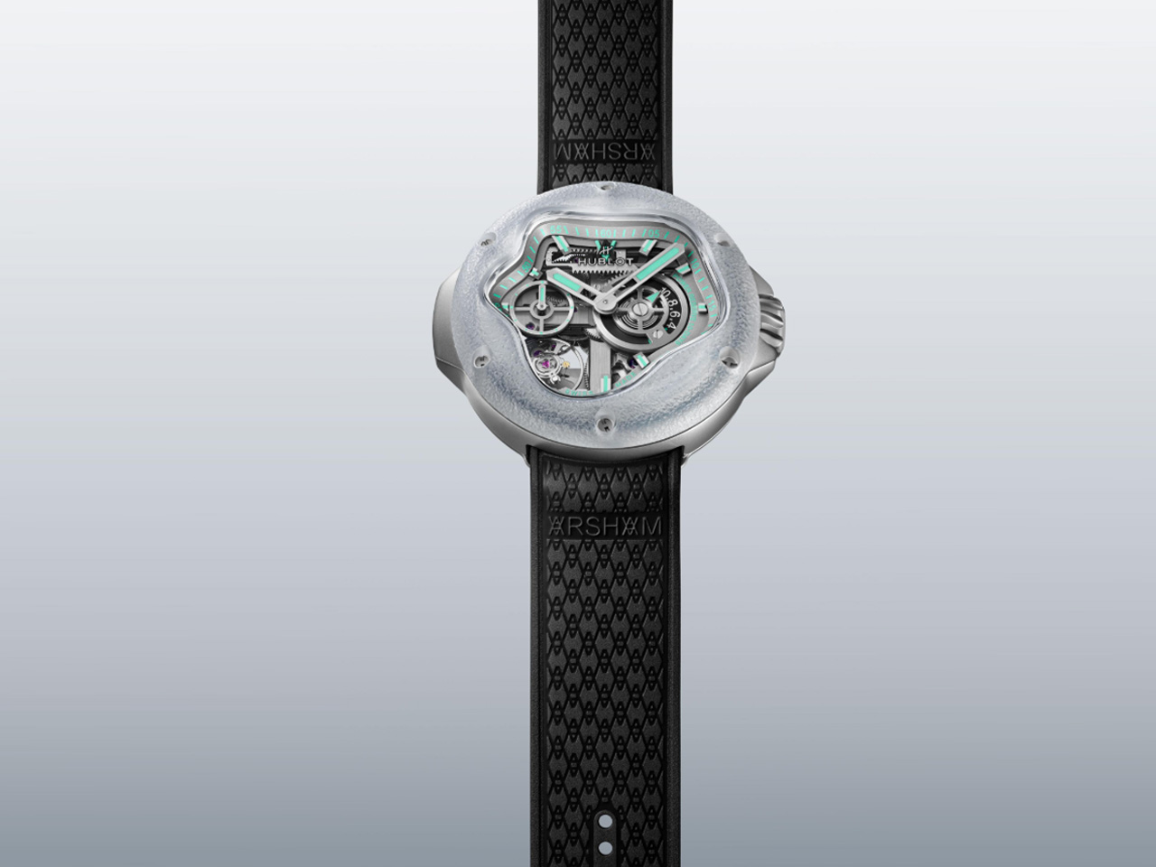 Wrist watch，porthole，Water drop design，Art Joint，Titanium metal，