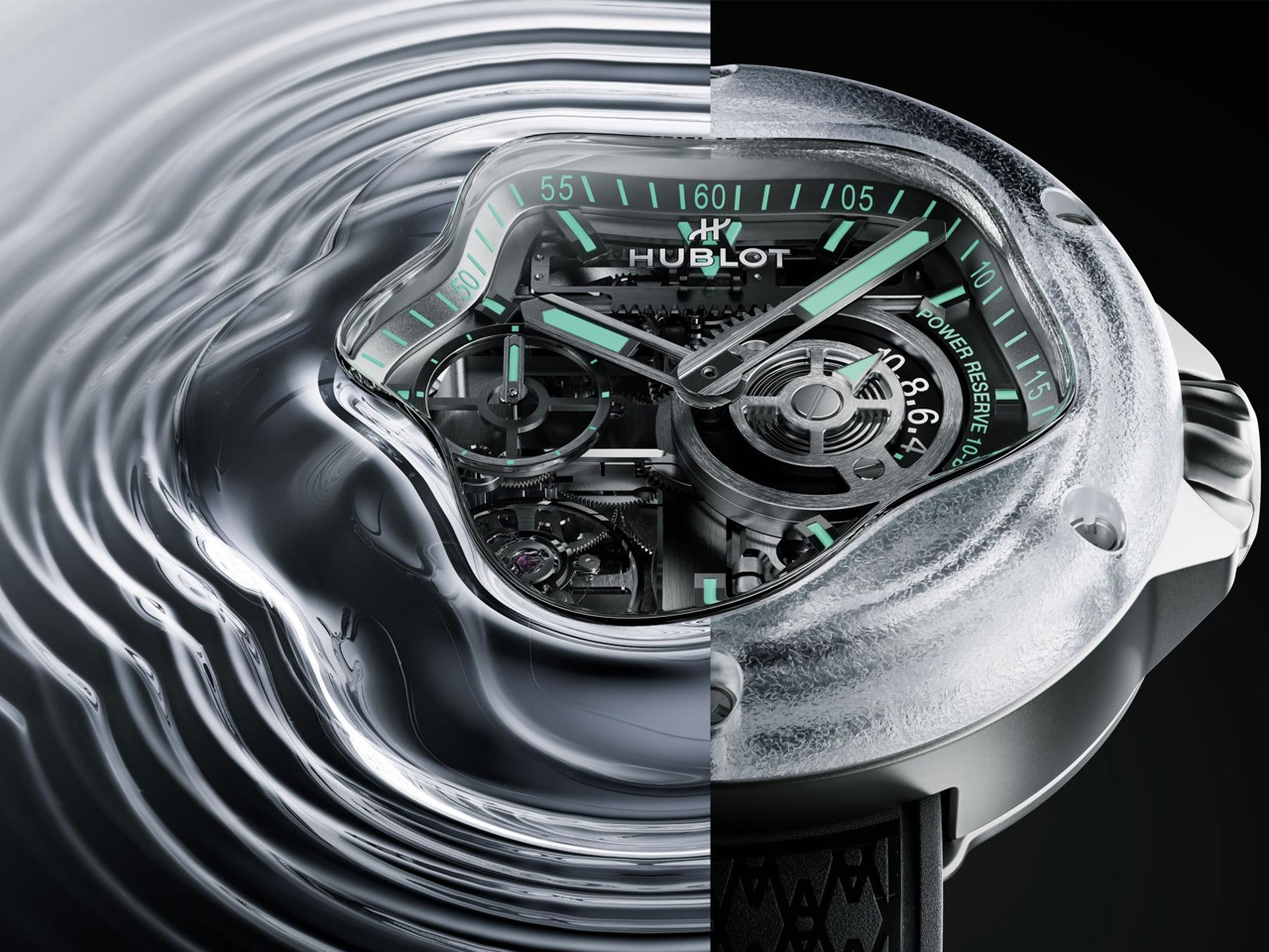 Wrist watch，porthole，Water drop design，Art Joint，Titanium metal，