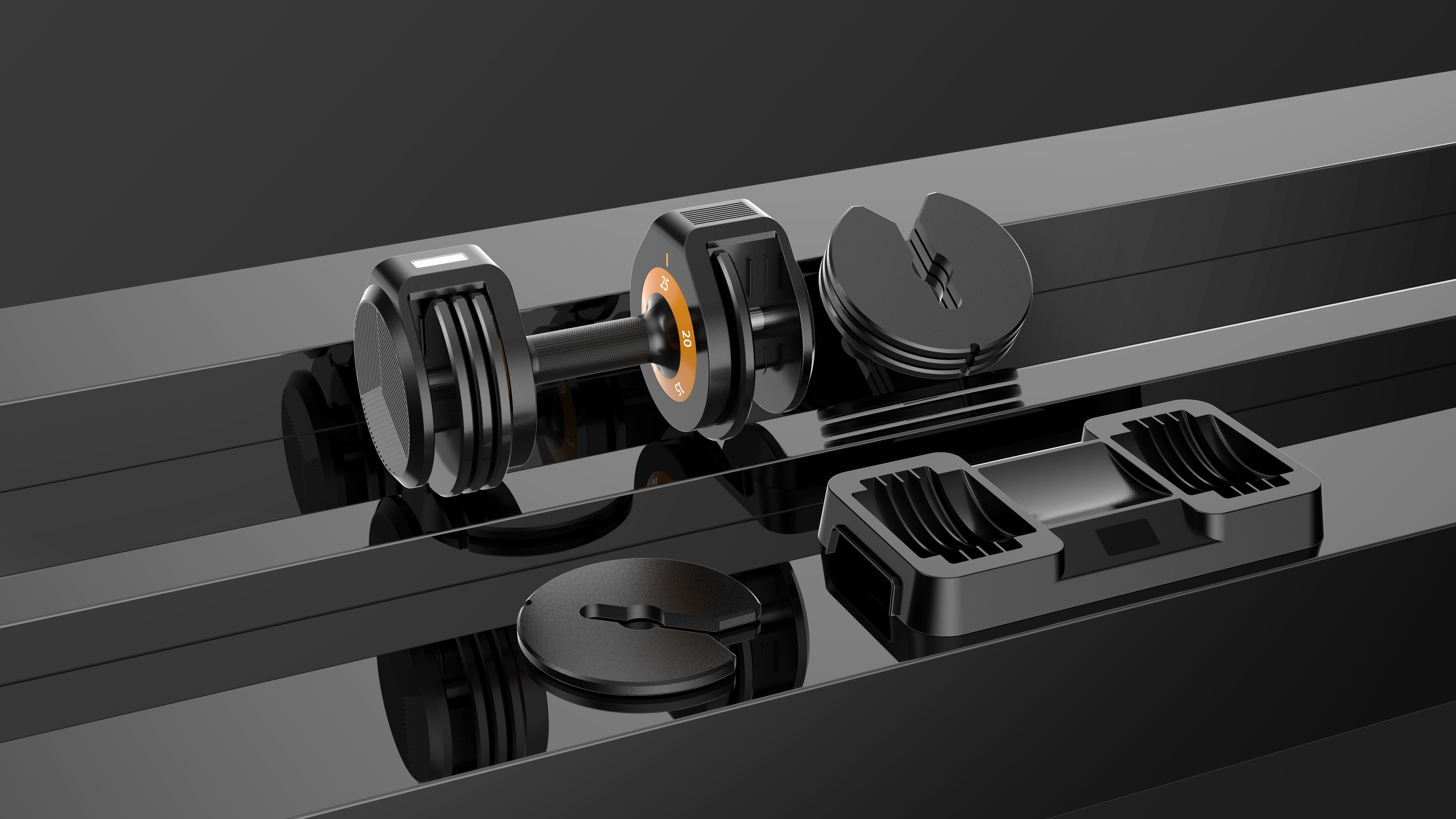 Fitness dumbbells，Adjustable，Intelligent display，