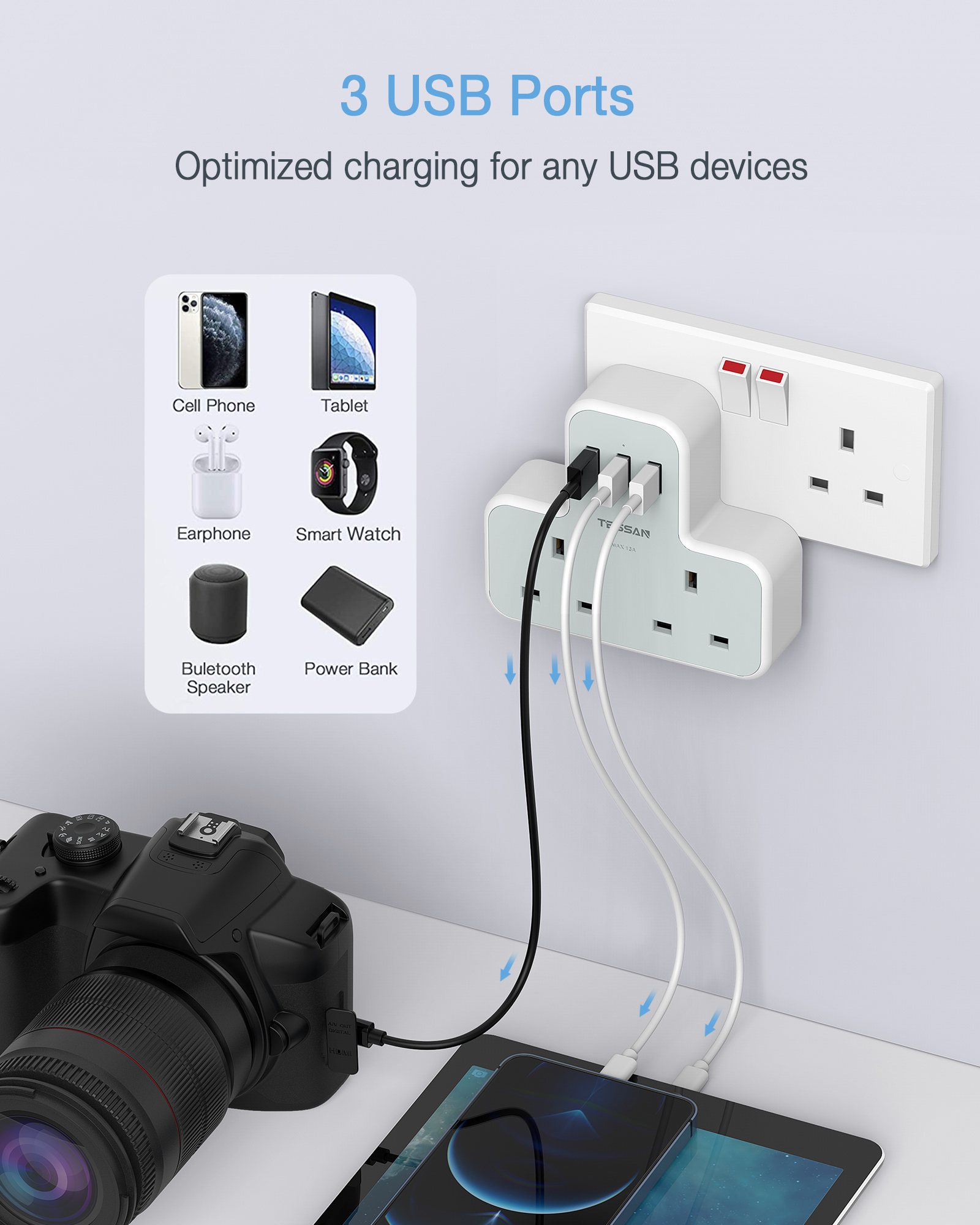 3C computer peripheral，row and socket design，E-commerce Main Chart，Appearance design，industrial design，