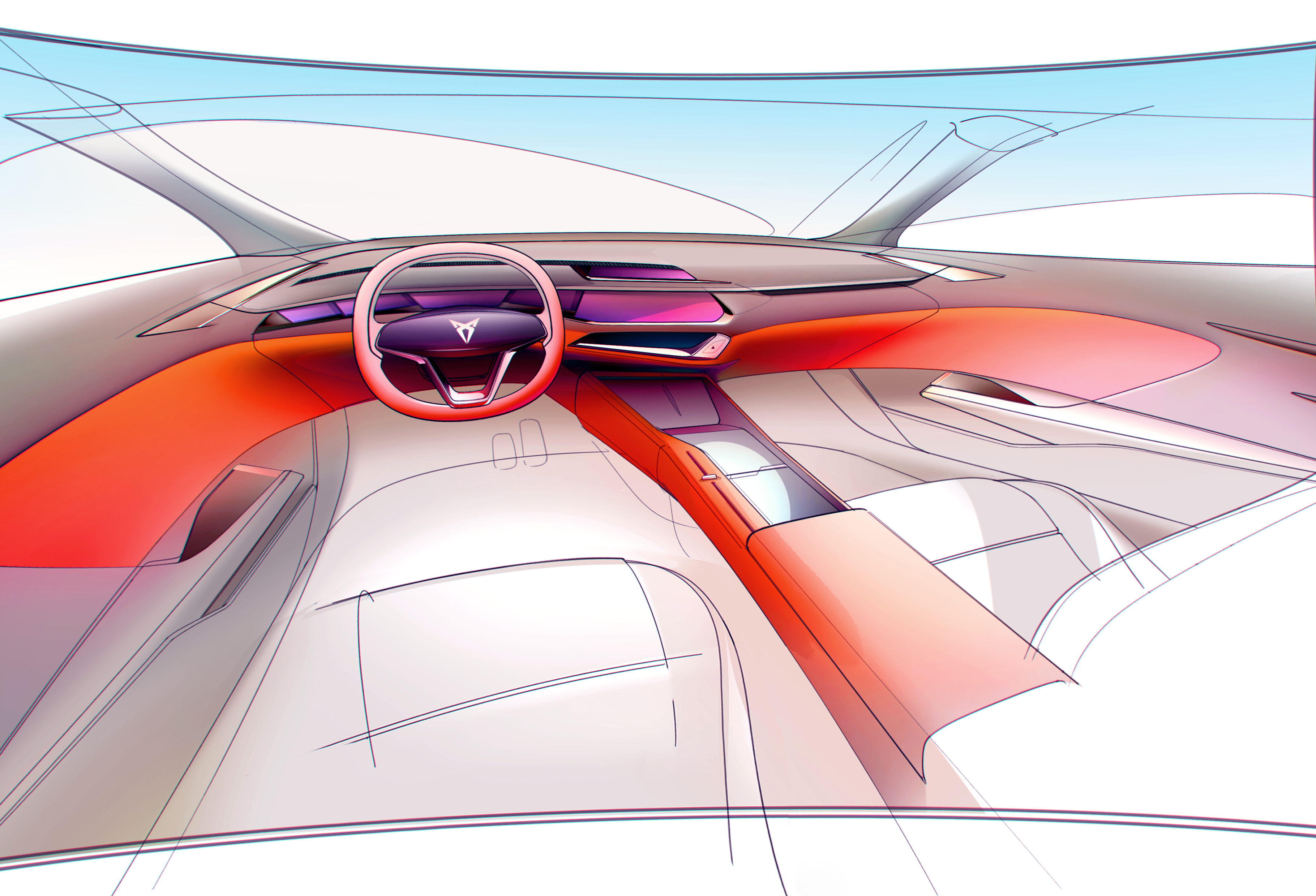 Interior design，car，Automobile design，