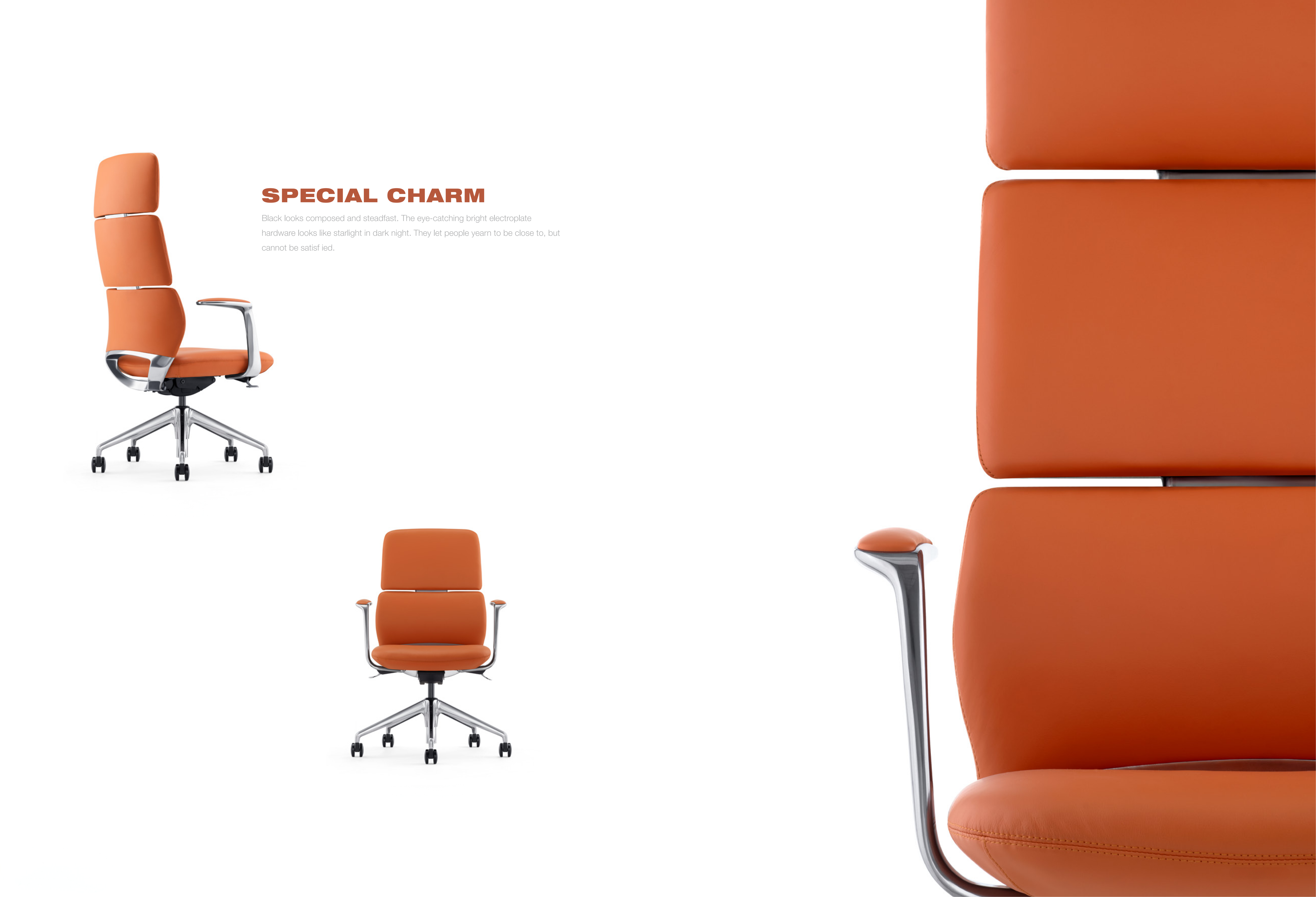 President's Leather Chair，ergonomic chair，Office furniture ，