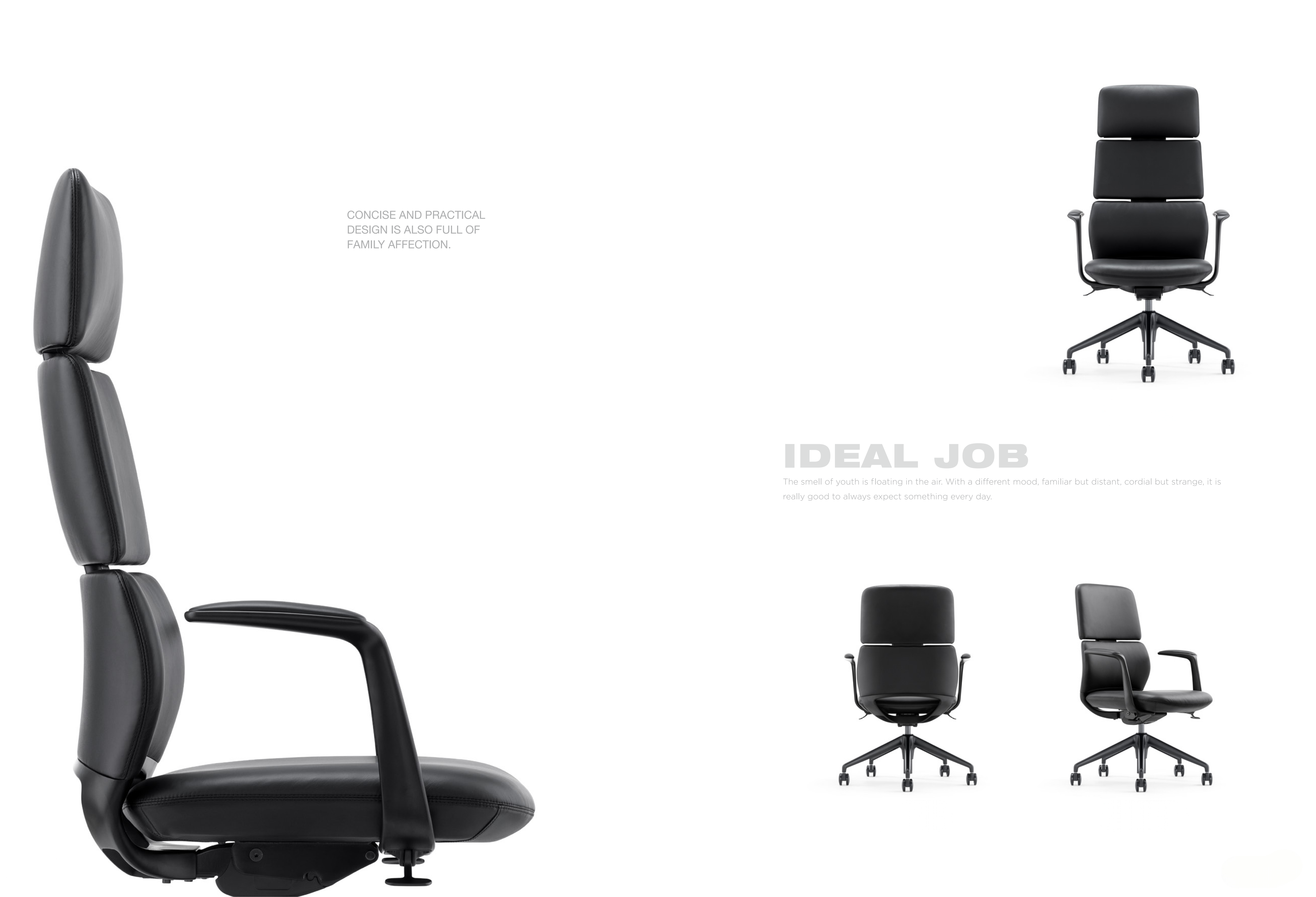 President's Leather Chair，ergonomic chair，Office furniture ，