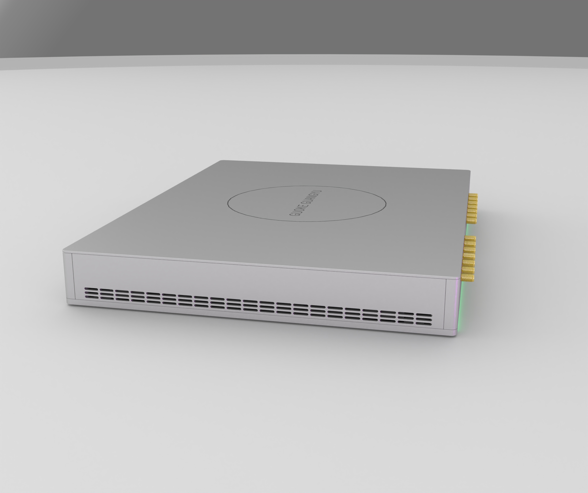 1U chassis，Server Chassis，Sheet metal chassis，Screwless design，Light strip，Status Indicator，Simple modern style，