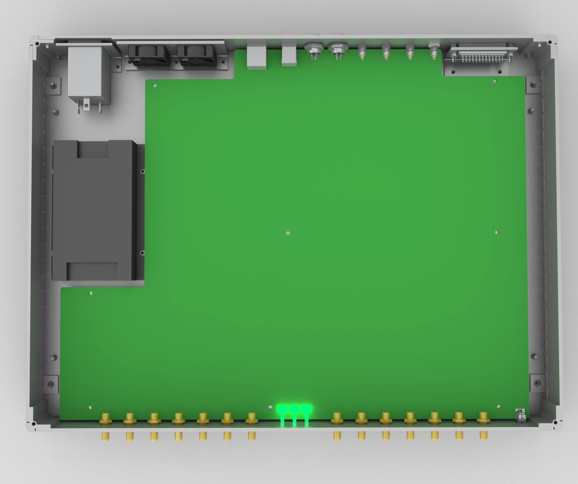 1U chassis，Server Chassis，Sheet metal chassis，Screwless design，Light strip，Status Indicator，Simple modern style，