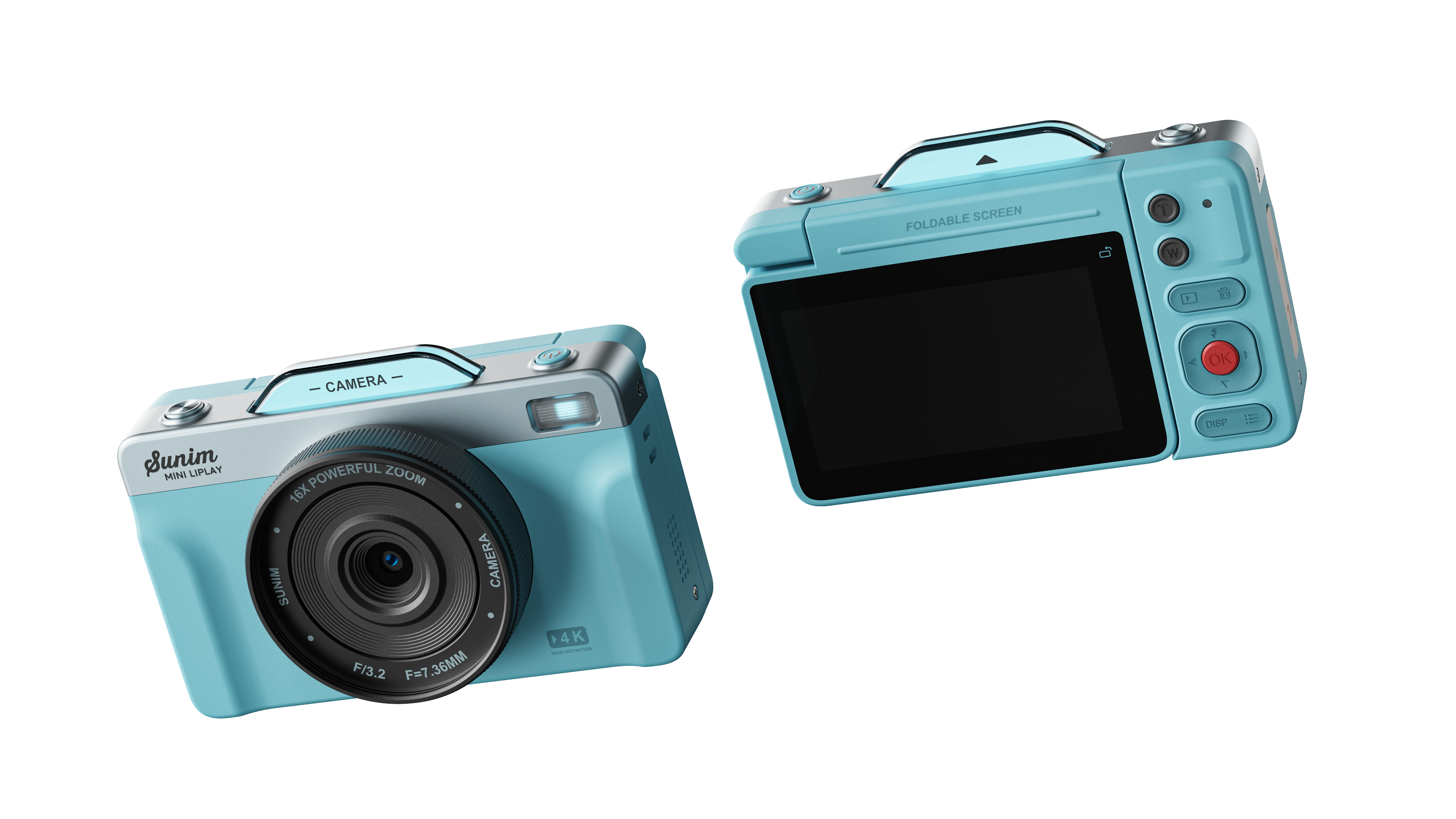 industrial design，product design，Appearance design，Camera design，Flip Screen Camera，