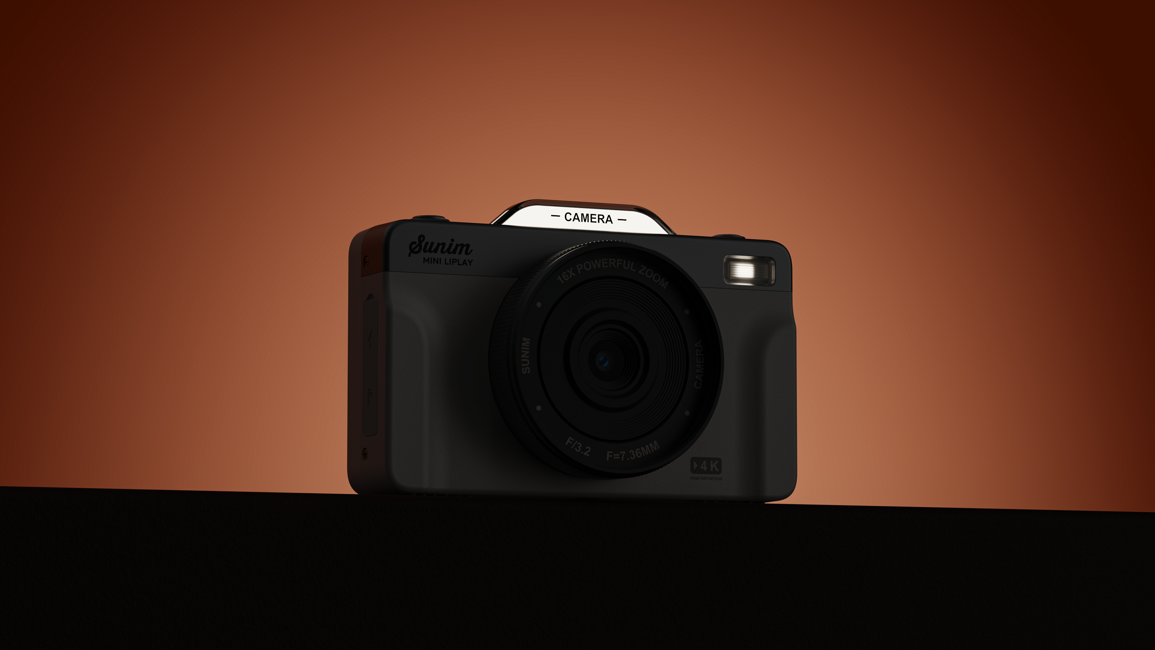 industrial design，product design，Appearance design，Camera design，Flip Screen Camera，