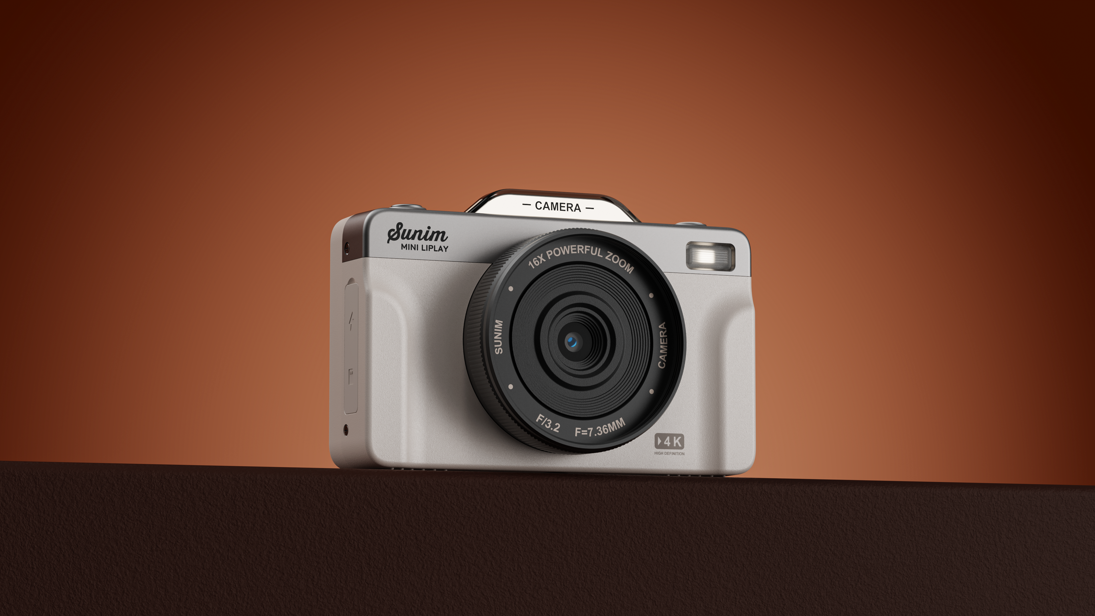 industrial design，product design，Appearance design，Camera design，Flip Screen Camera，