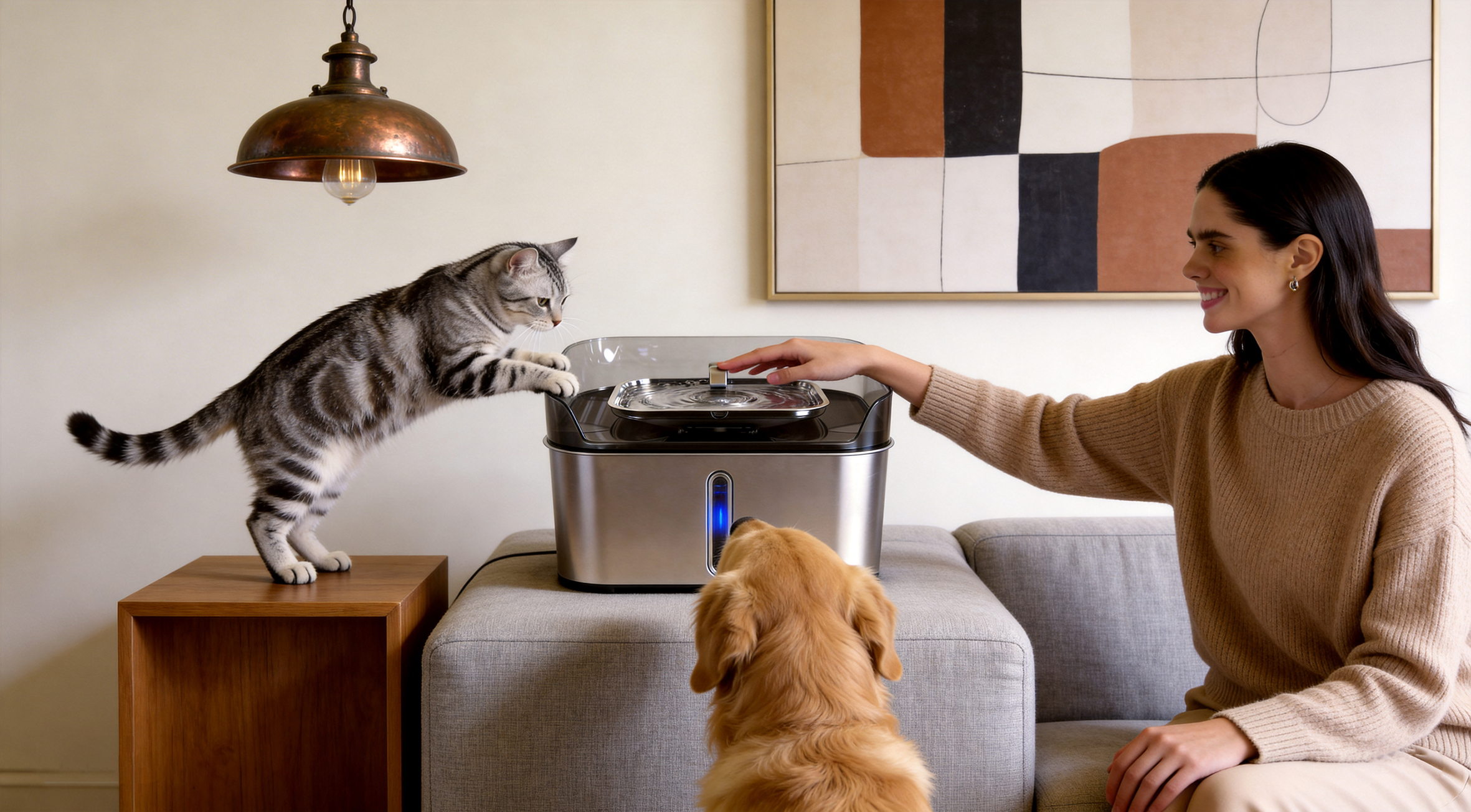 Pet Water Drinker, Pet Supplies, Water Drinker，