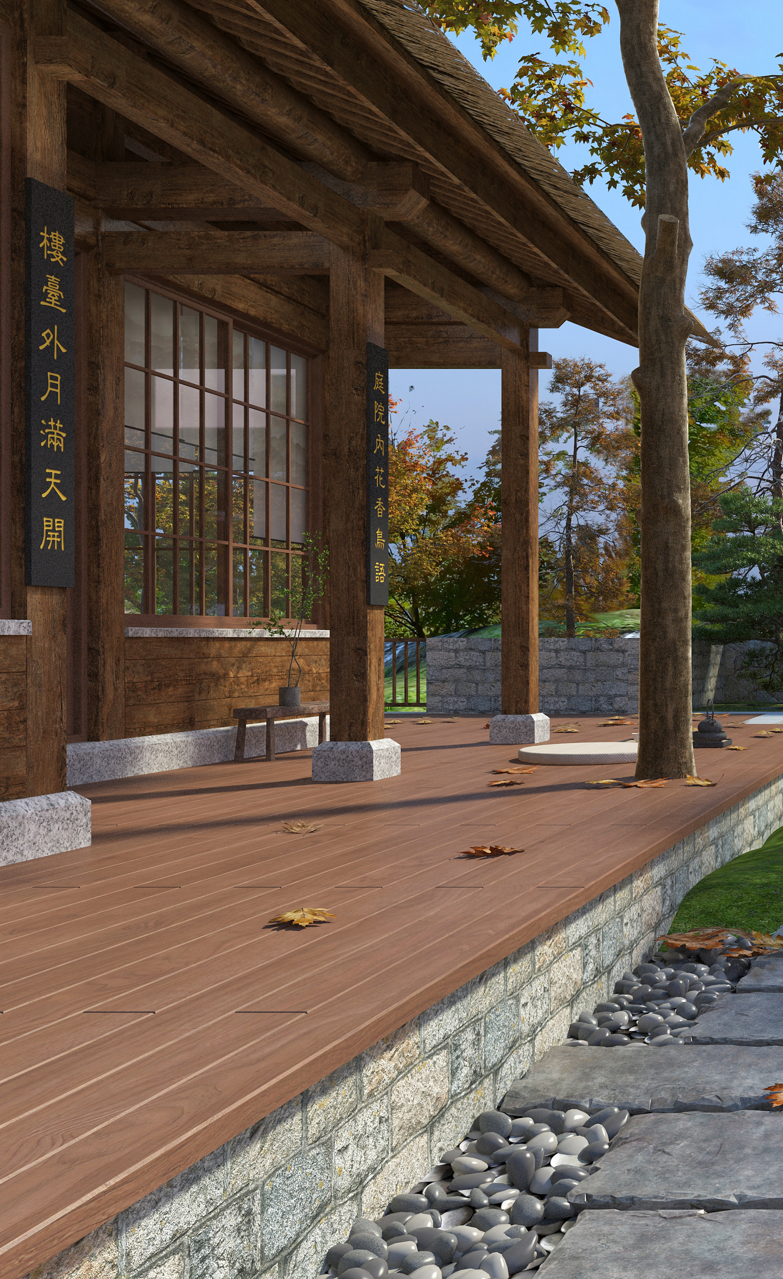 Zen，Quiet wind，meditation.，garden design ，temple，Quiet courtyard，