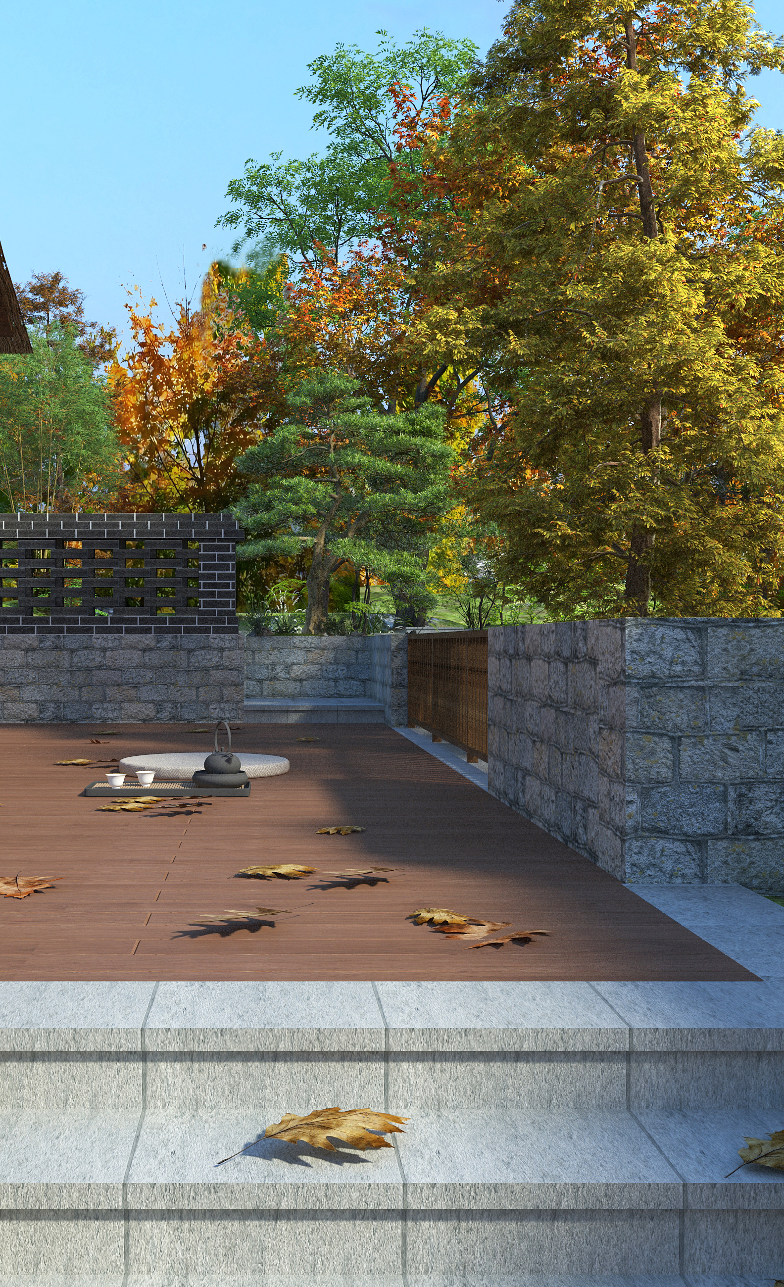 Zen，Quiet wind，meditation.，garden design ，temple，Quiet courtyard，