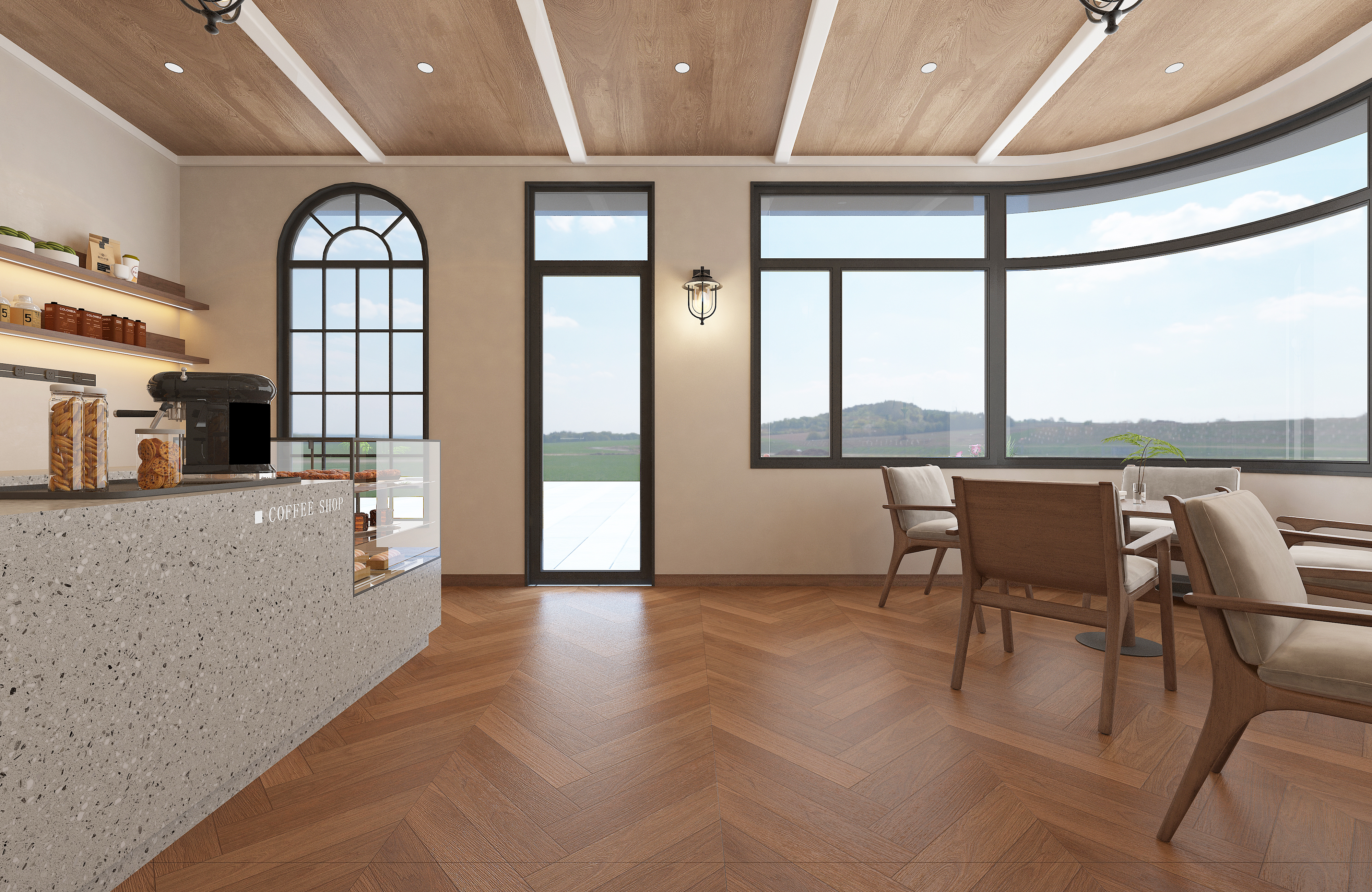 European style，Coffee，Espresso，coffee door head，Cafe Interior Design，Interior design，coffee shop，