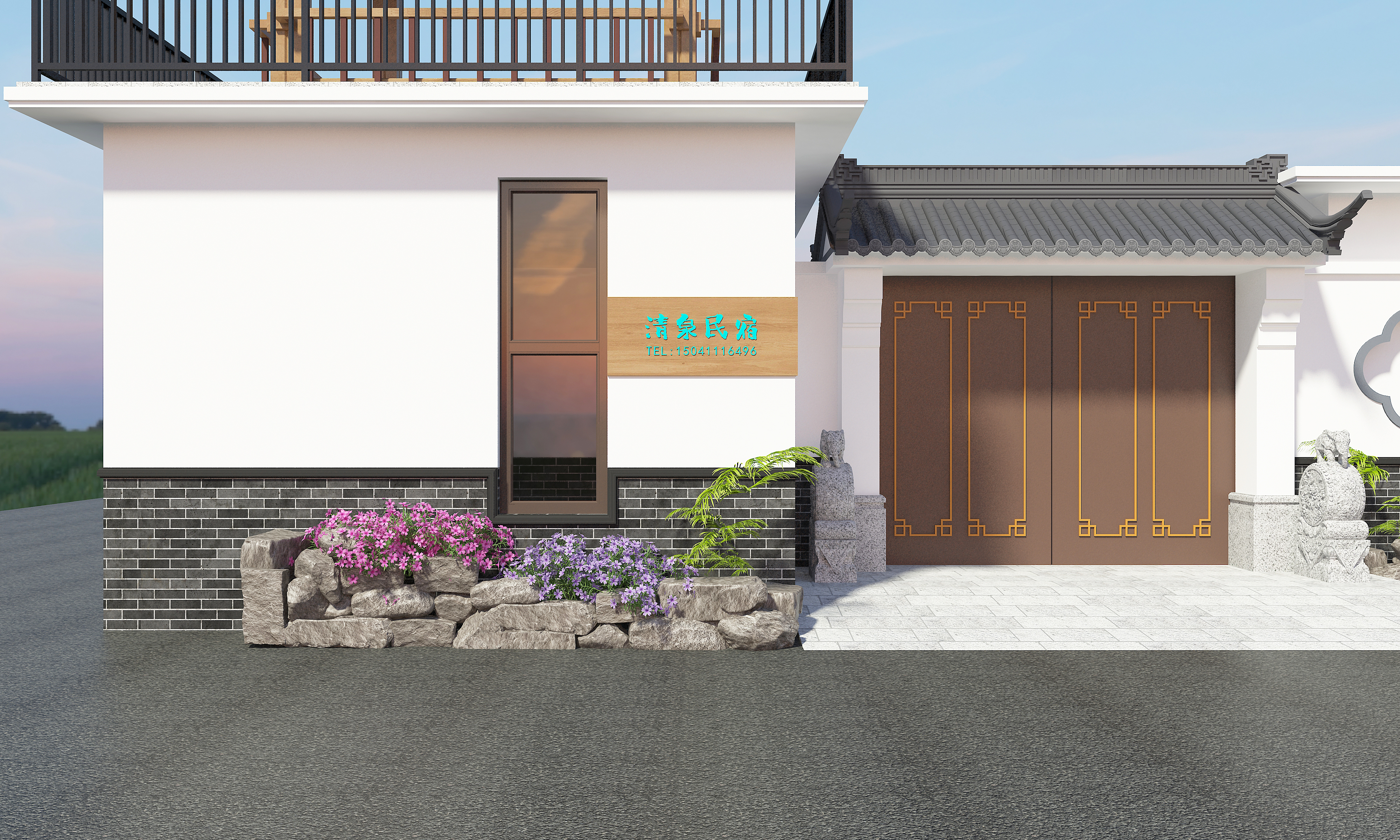 Home stay design，Hot Spring Homestay，Ambo Hot Springs，Qingquan Bath，Hot Springs Town，Tang Quan Anbo，