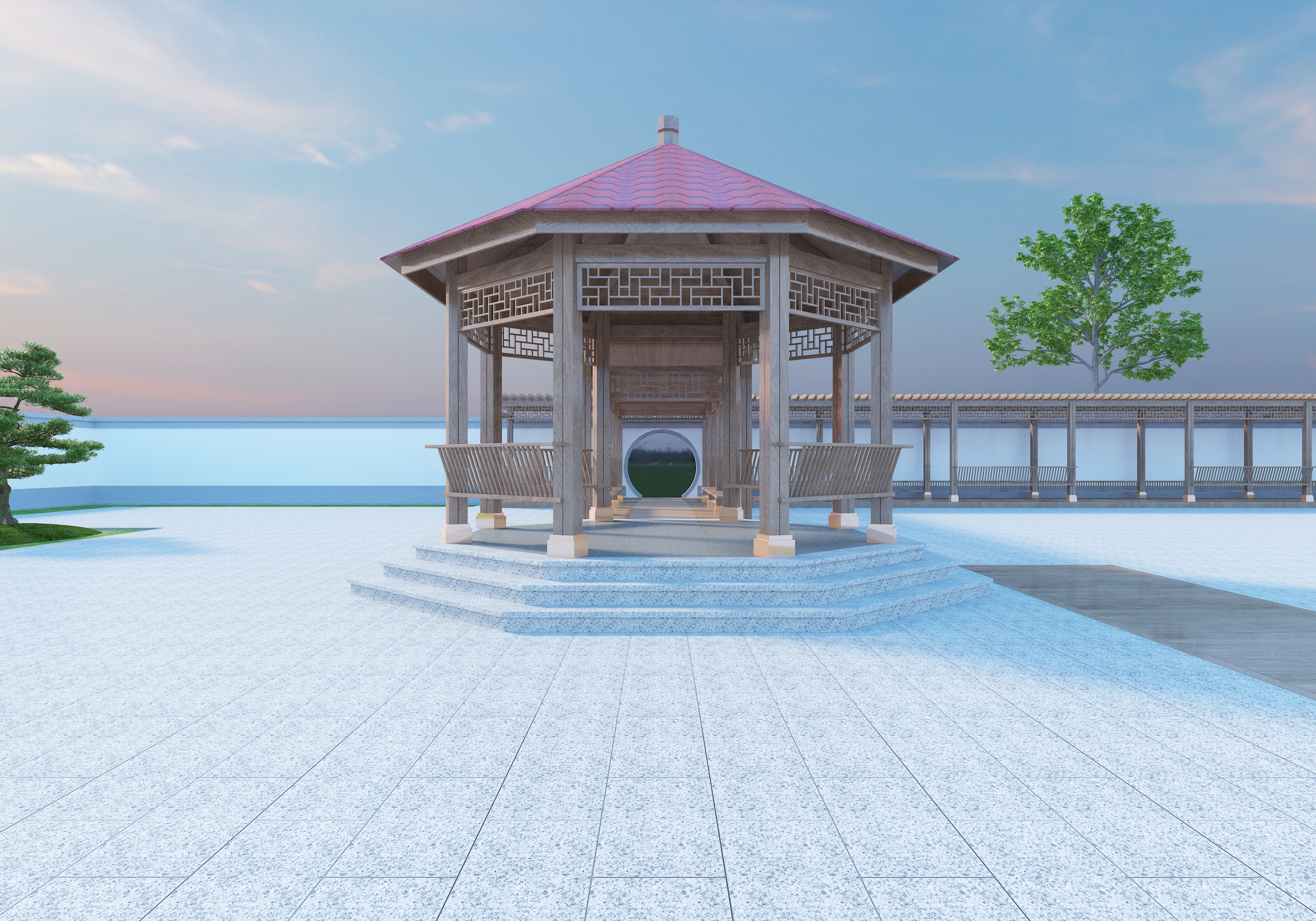 cottage，Gallery，pavilion，wood structure design，garden design ，