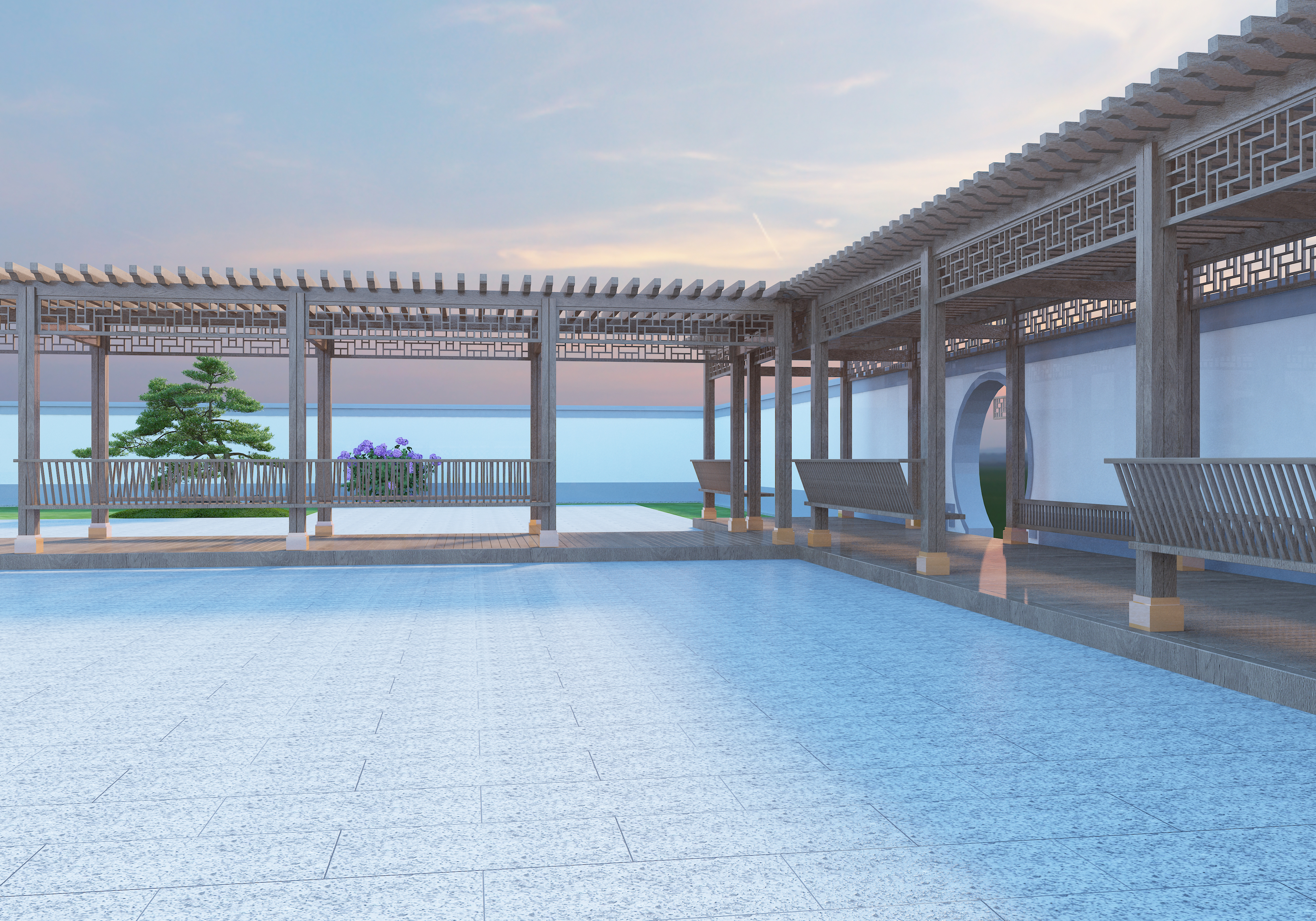 cottage，Gallery，pavilion，wood structure design，garden design ，