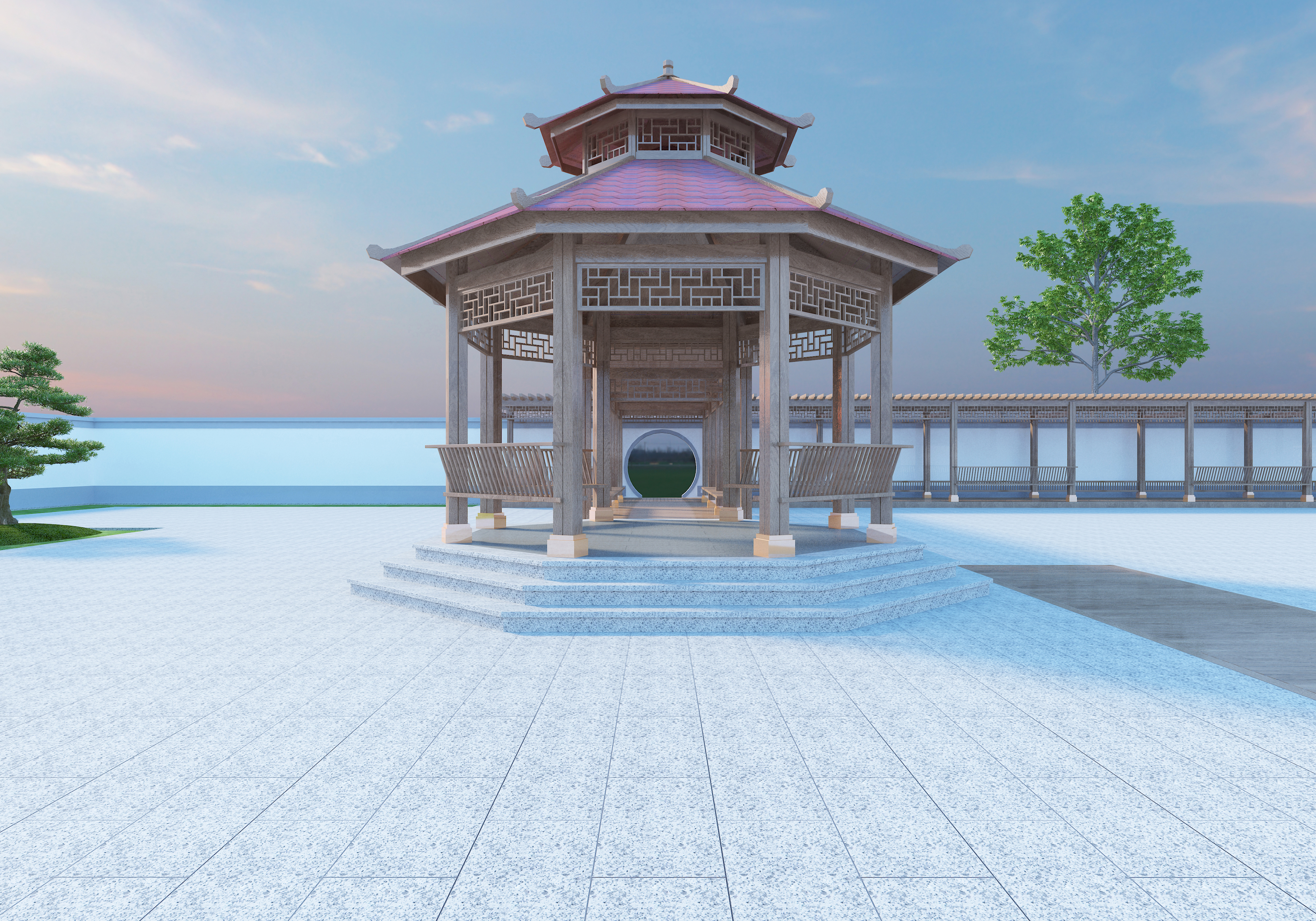 cottage，Gallery，pavilion，wood structure design，garden design ，