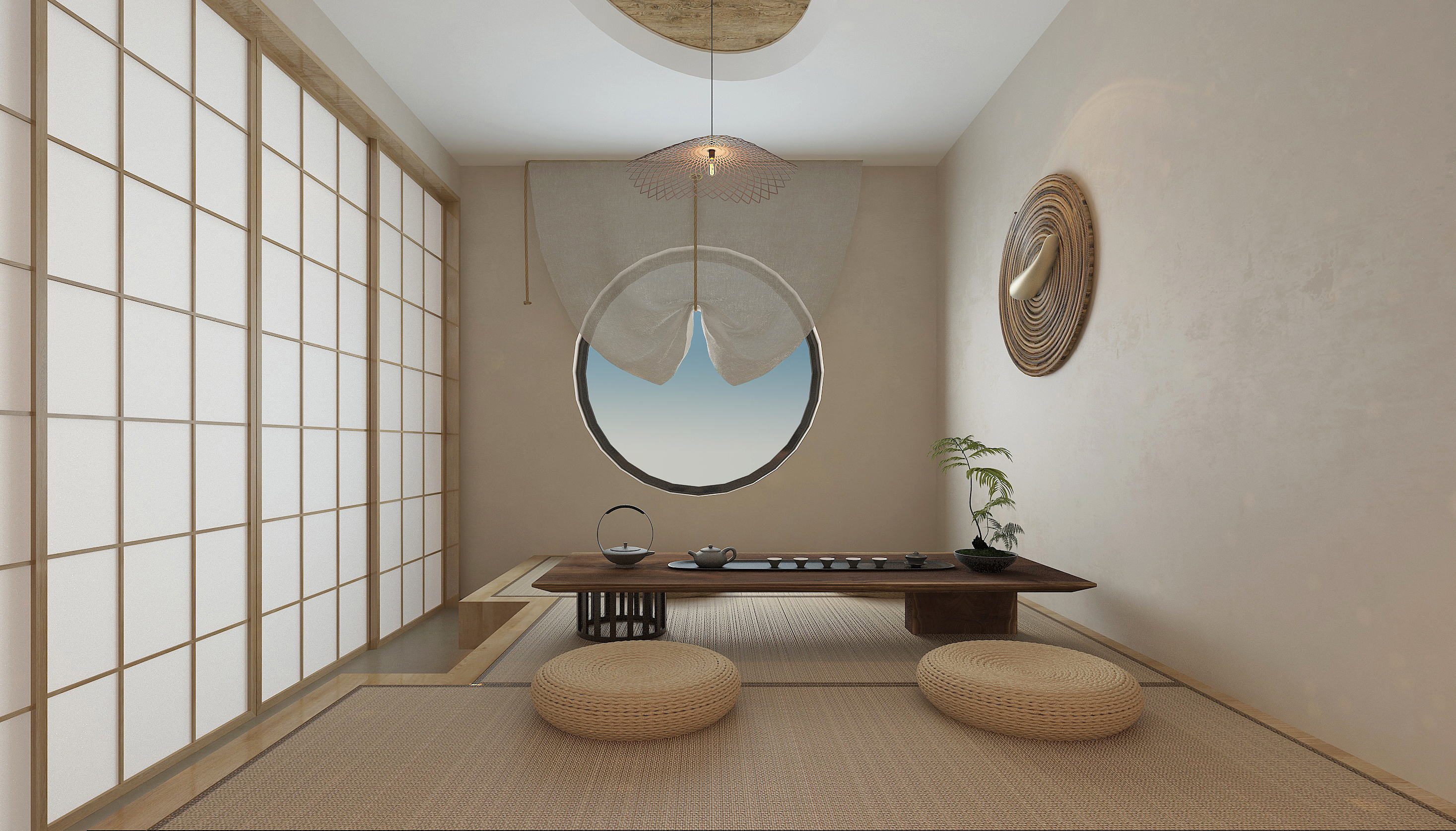 Quiet wind，teahouse，Chinese tea house，Interior design，