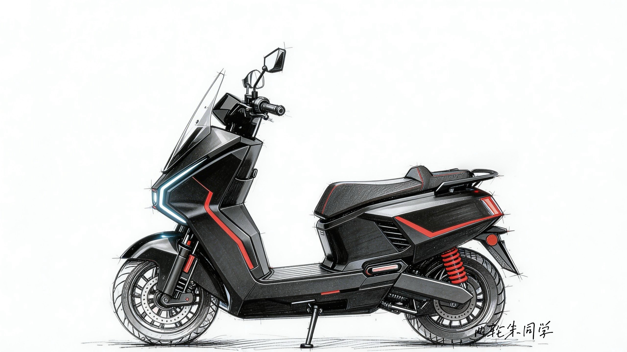 Electric motorcycle design，