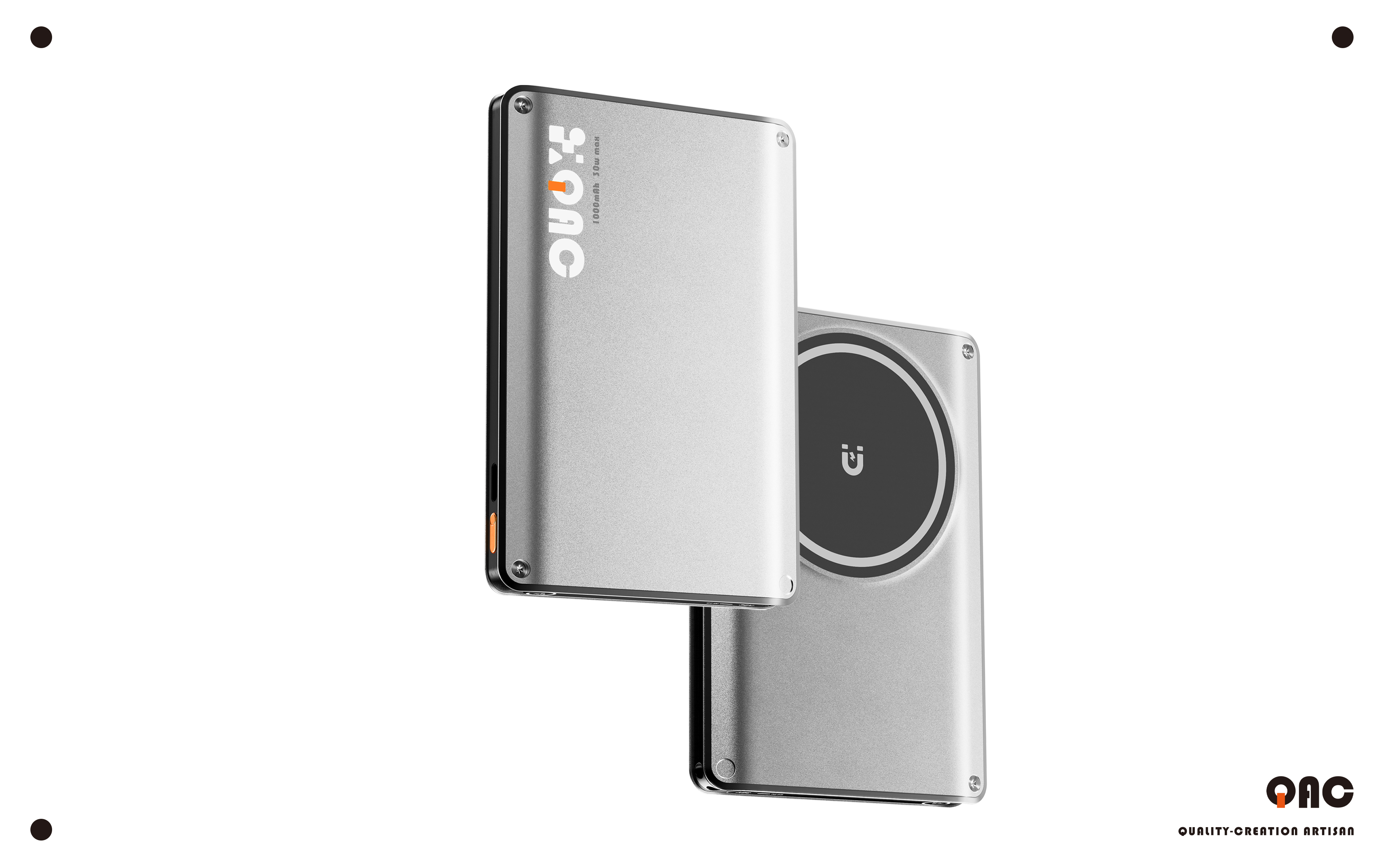 industrial design，product design，Intelligent digital，3c，Wireless charging，Magnetic suction wireless charging，square，aluminium alloy，