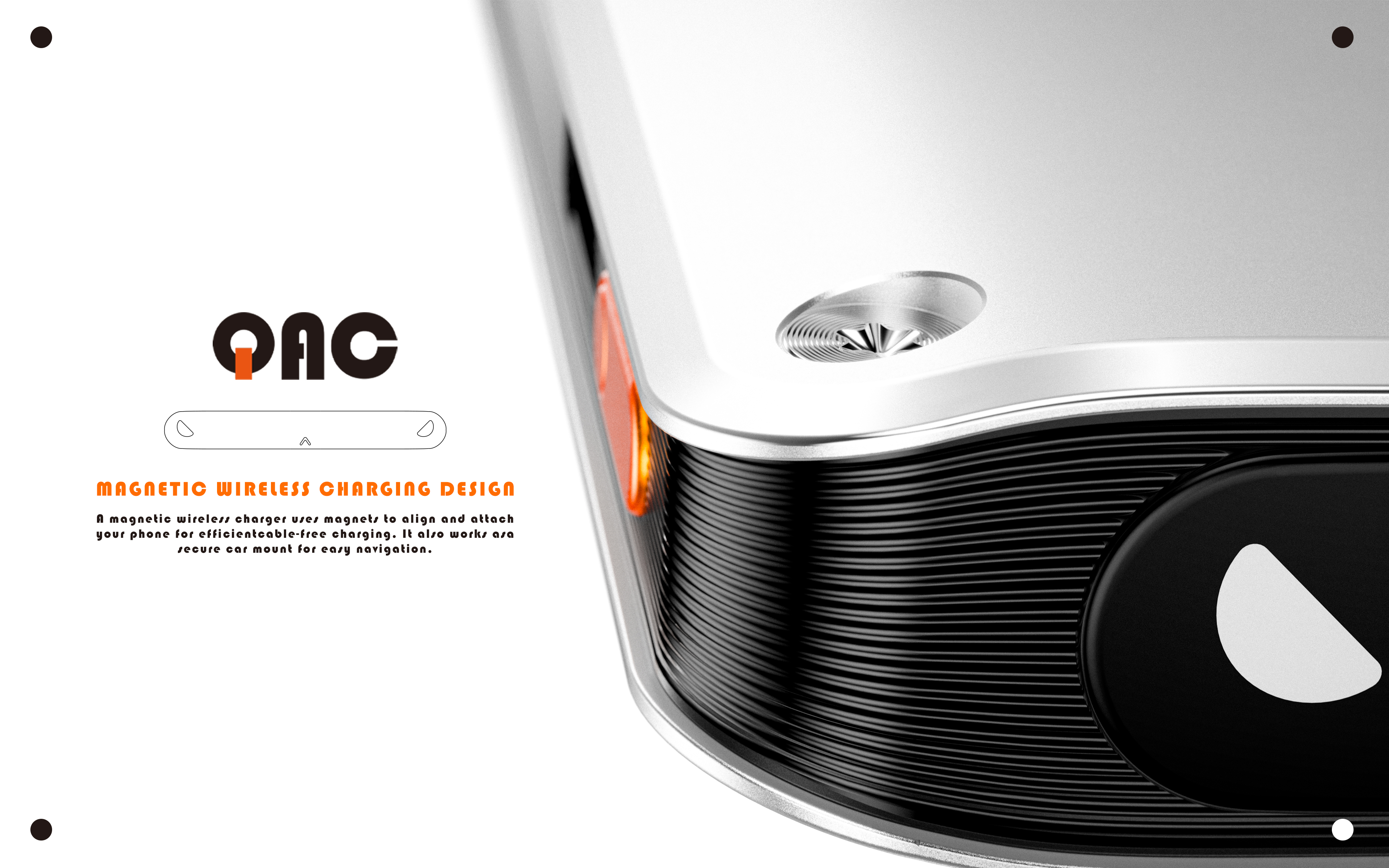 industrial design，product design，Intelligent digital，3c，Wireless charging，Magnetic suction wireless charging，square，aluminium alloy，