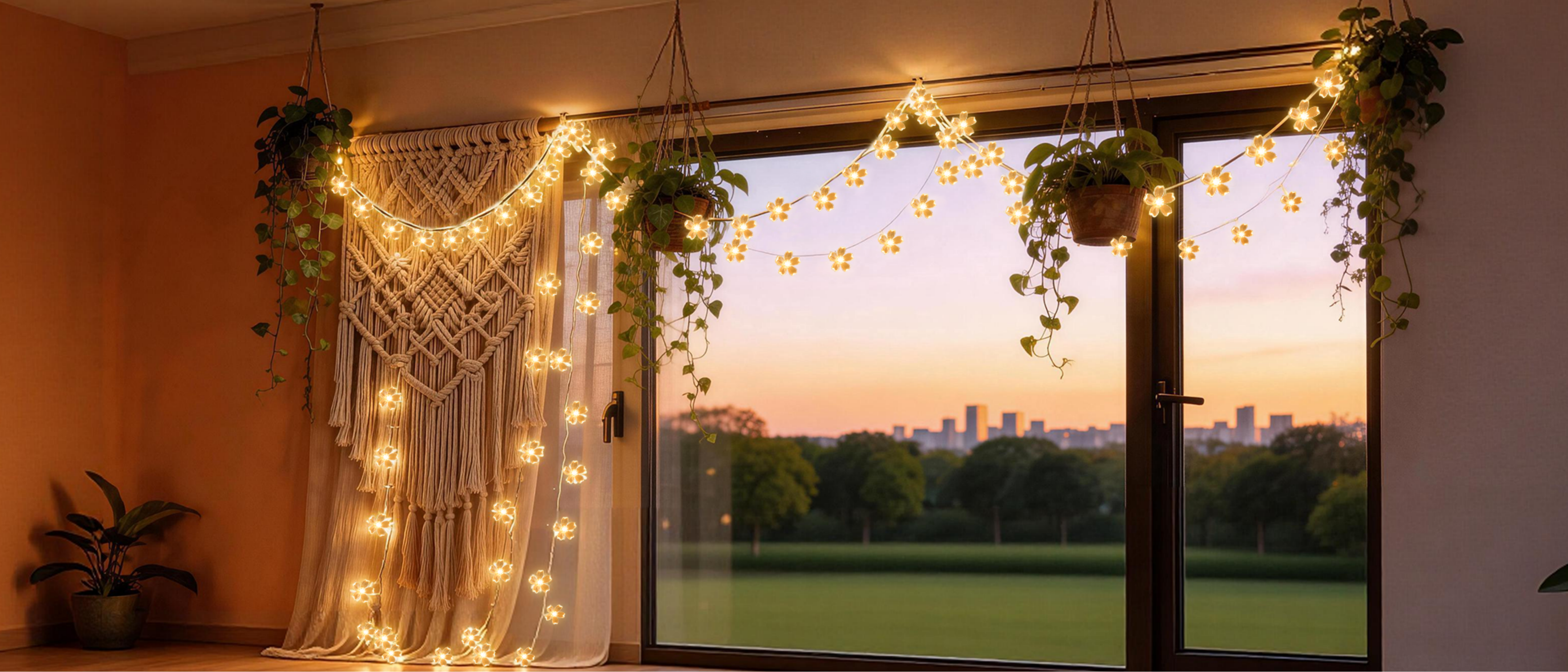 Solar-powered colorful string lights，solar light string，Festival light string，