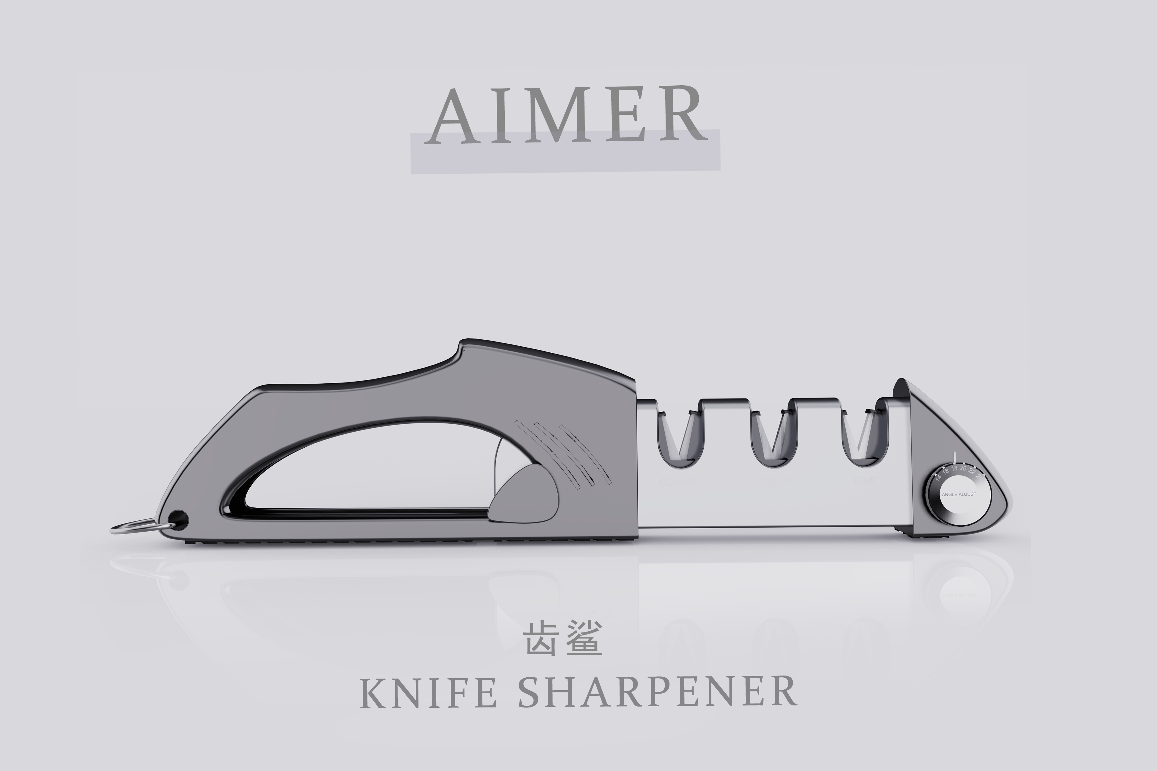kitchen，Knife sharpener，Simplicity，Metal，