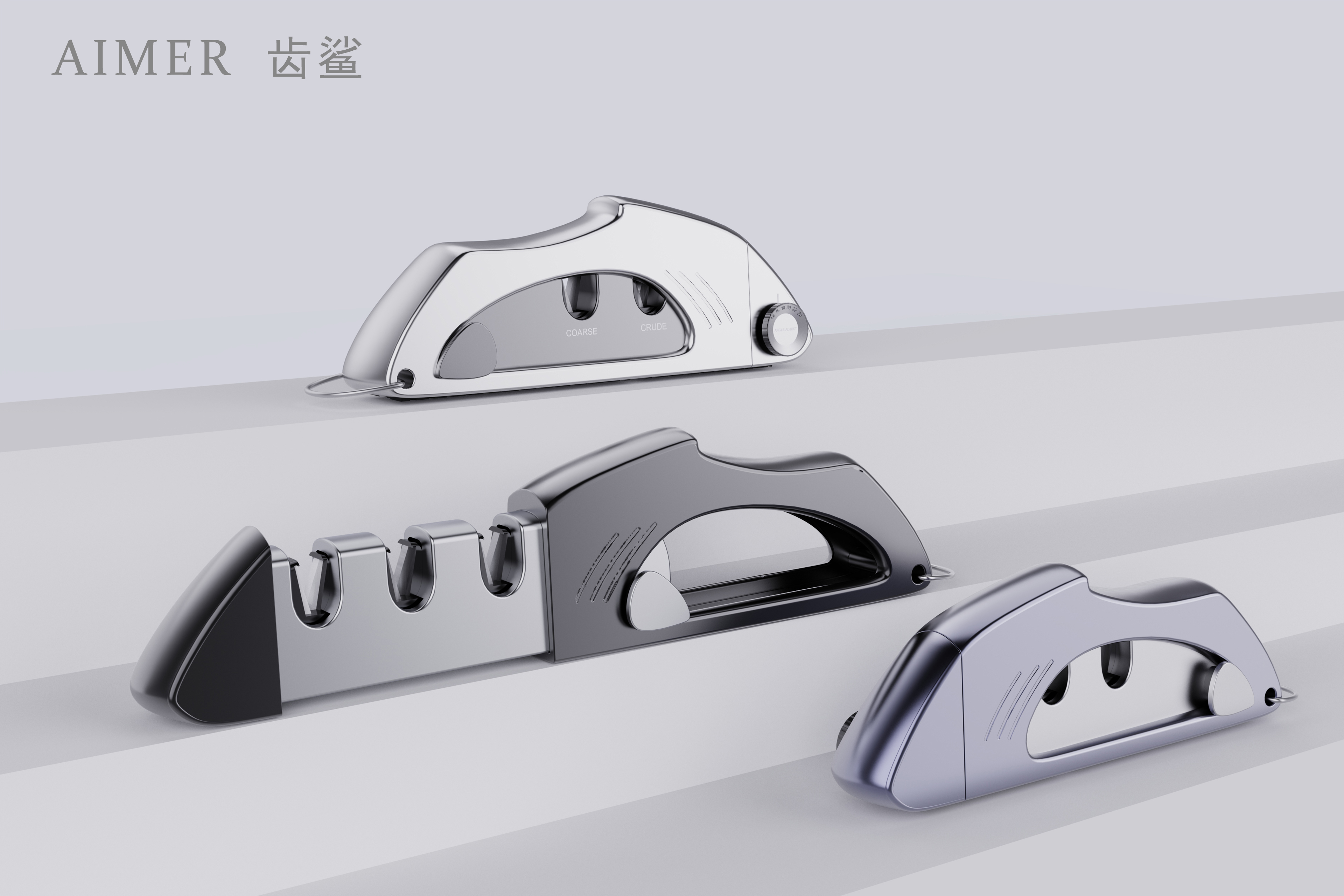 kitchen，Knife sharpener，Simplicity，Metal，