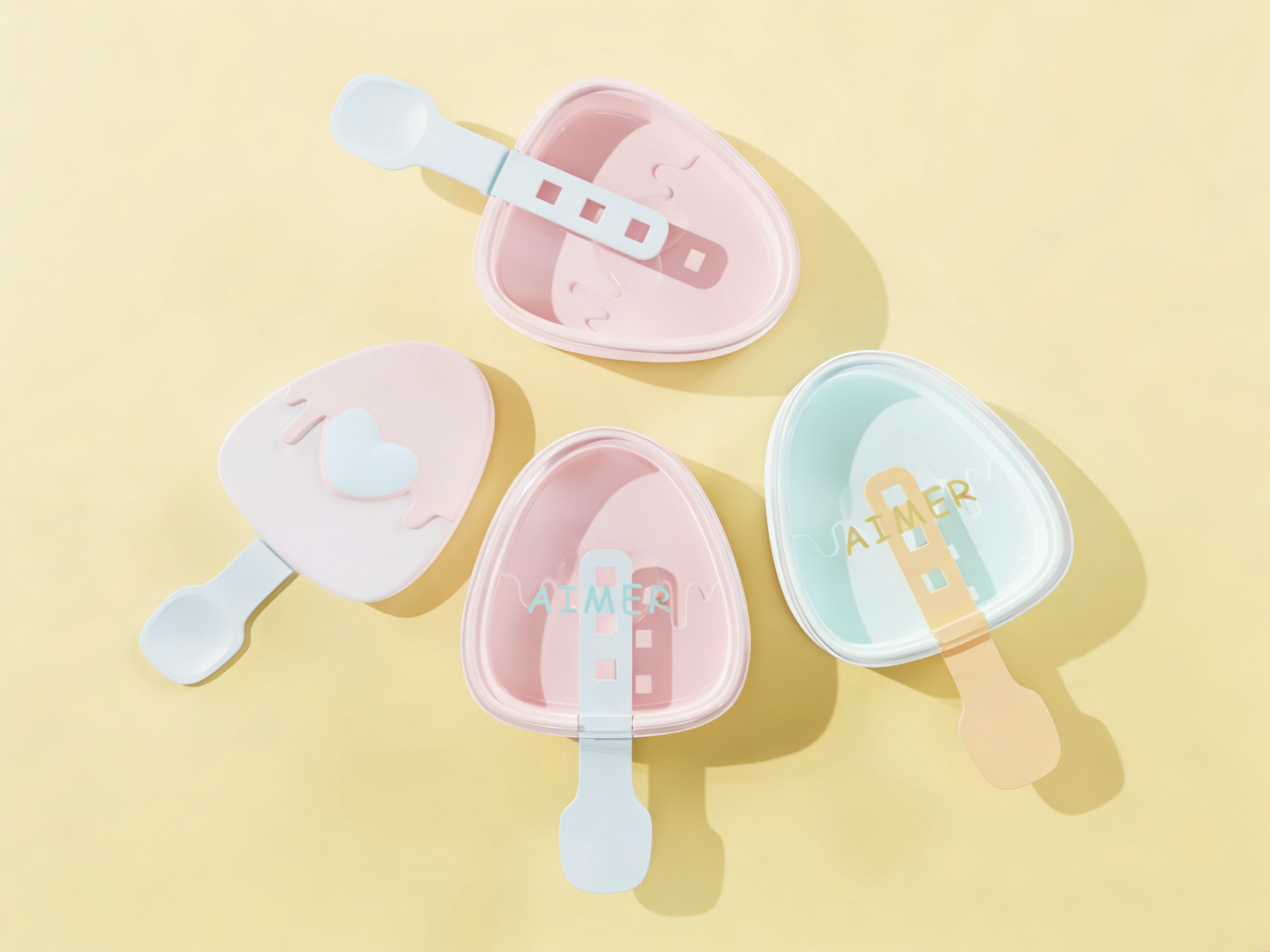 mould，Dopamine palette，Ice cream，Ice cream mold，
