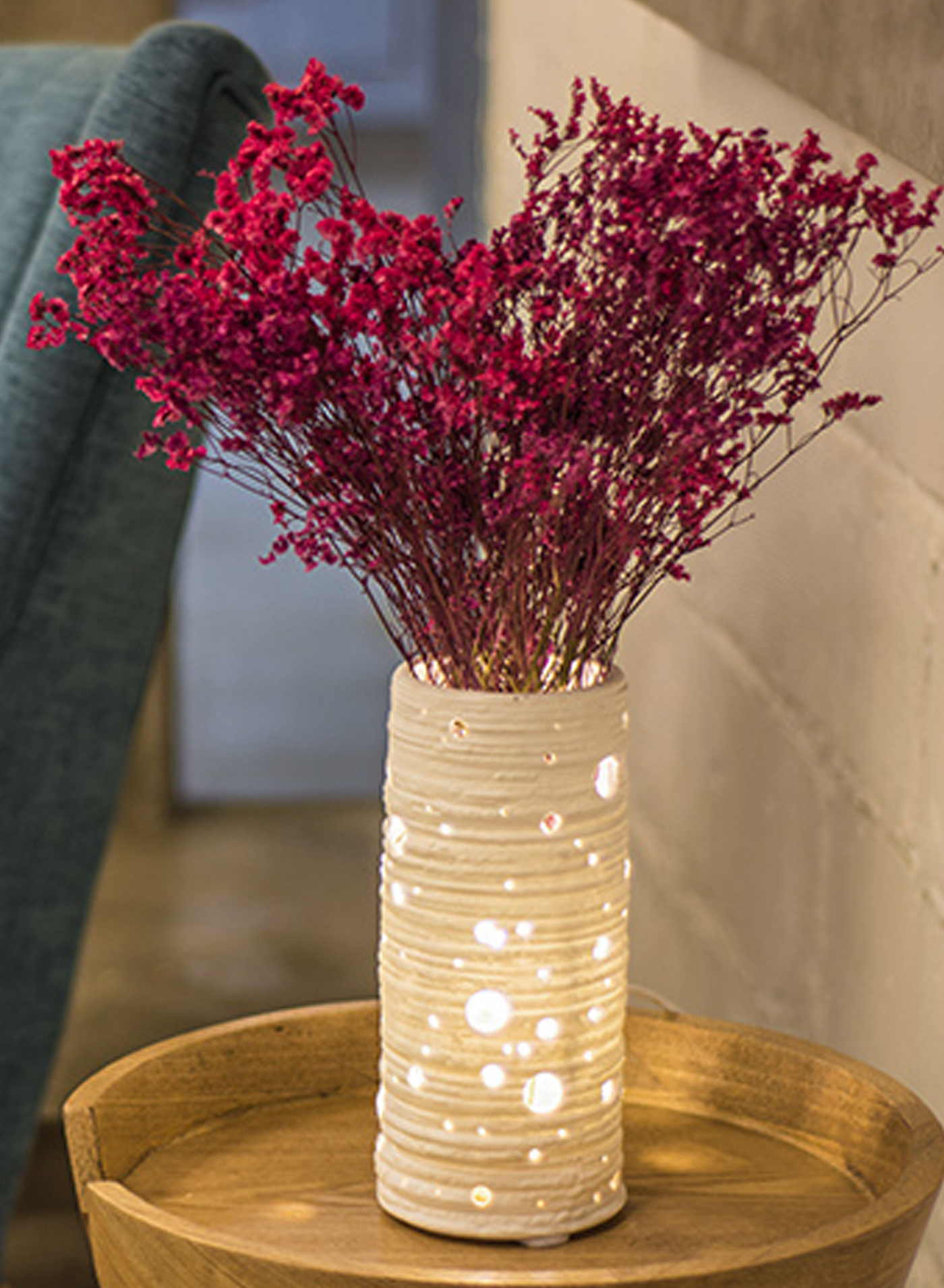 Floral apparatus，ceramics，Night light，Desk lamp，