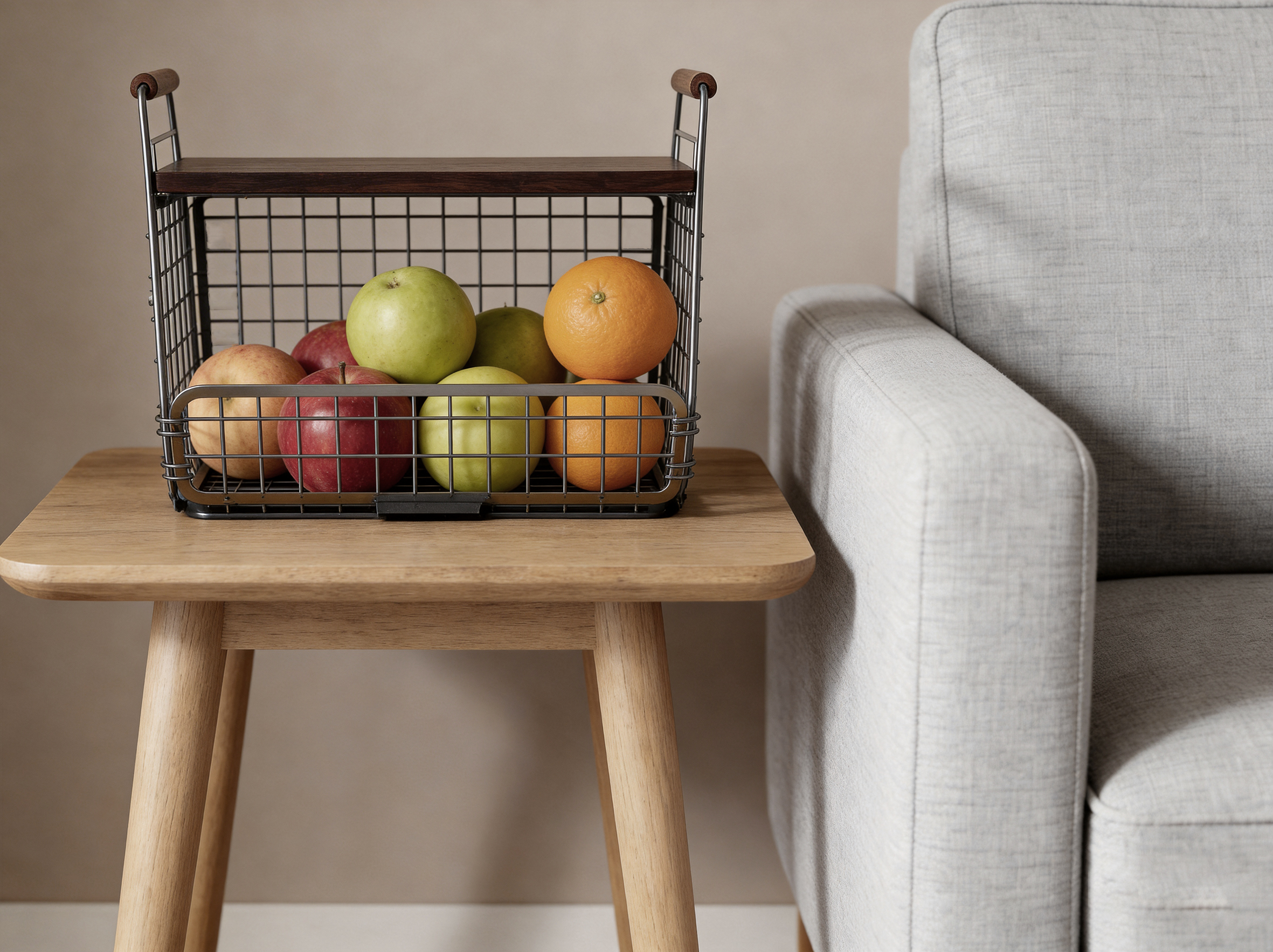 Fruit basket, iron basket, fruit rack, home storage, storage，