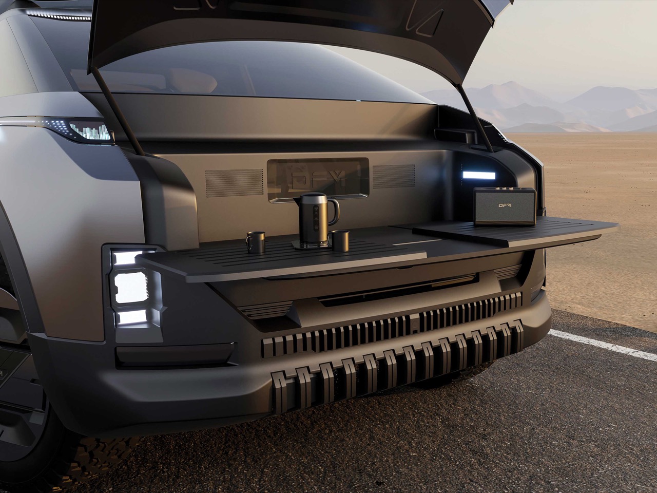 Dongfeng E-Truck，Electric pickup，conceptual design，vehicle，