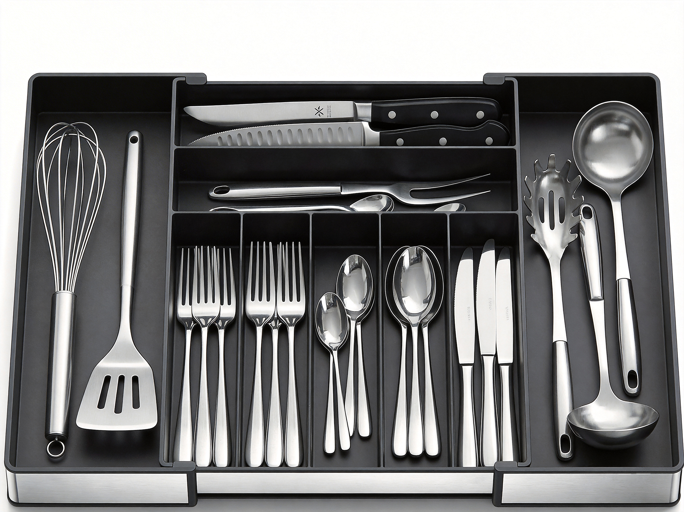 Kitchen supplies, knife and fork storage box, drawer, tableware，Knife and fork storage box, kitchen, European and American kitchen, knife and fork，