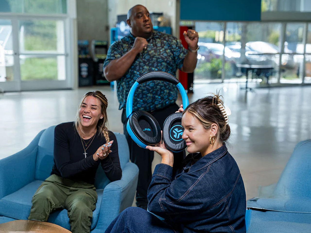 JLab Blue XL，Digital，loudspeaker box，headset，