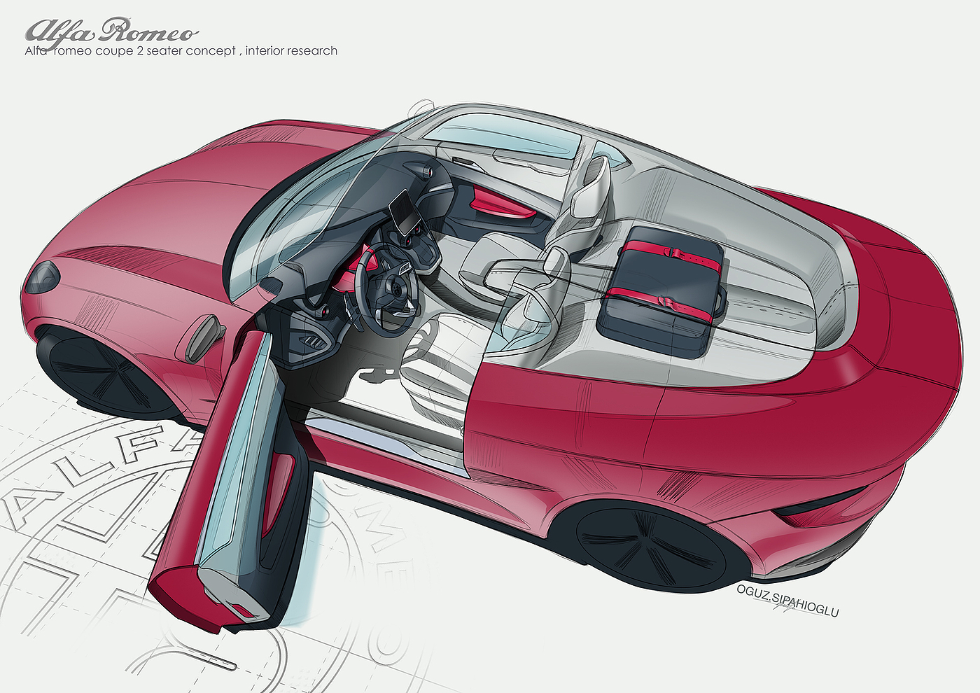 概念设计，内饰，AlfaRomeo，