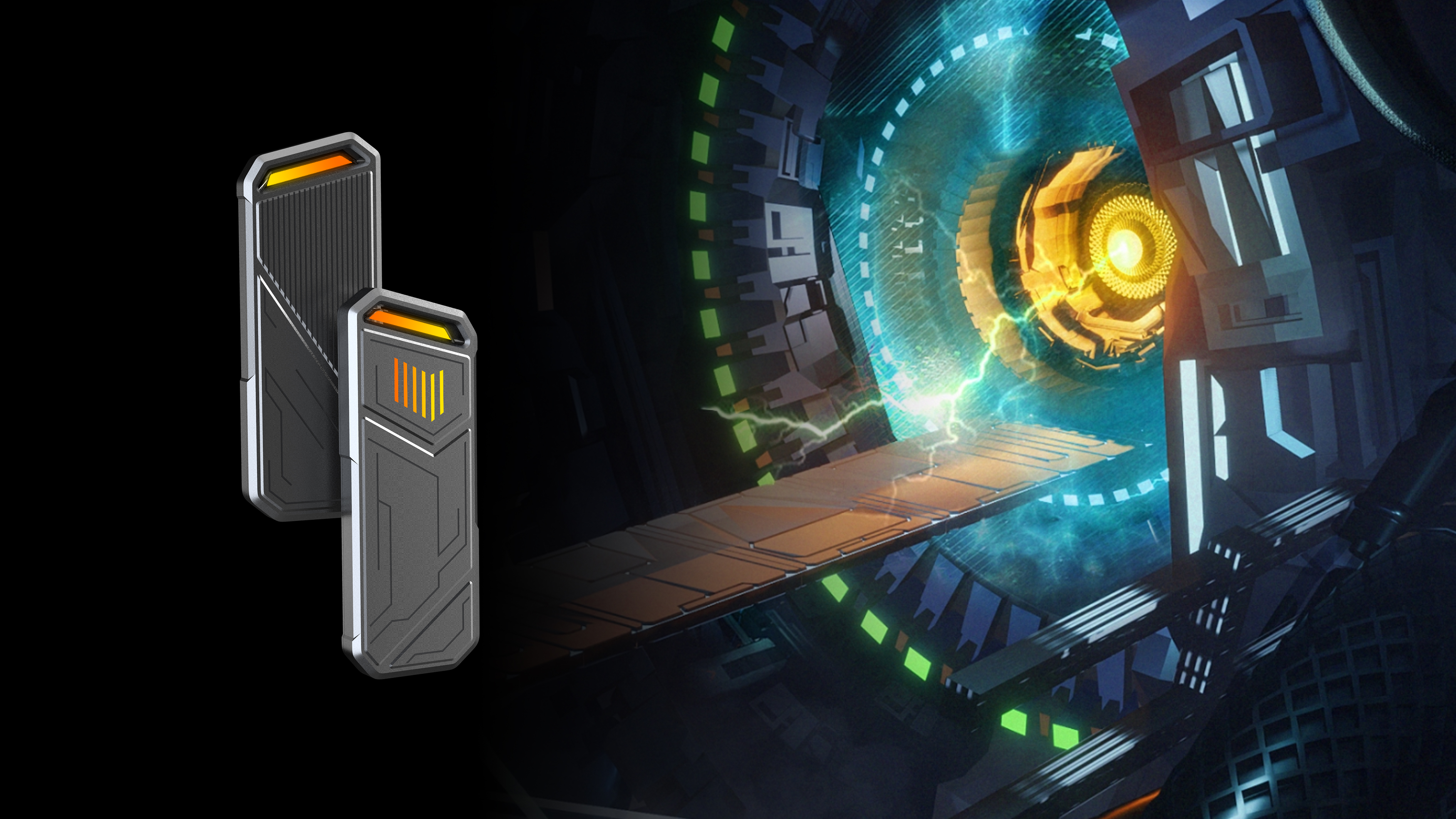 Mobile hard disk, electronic products, luminous effect，