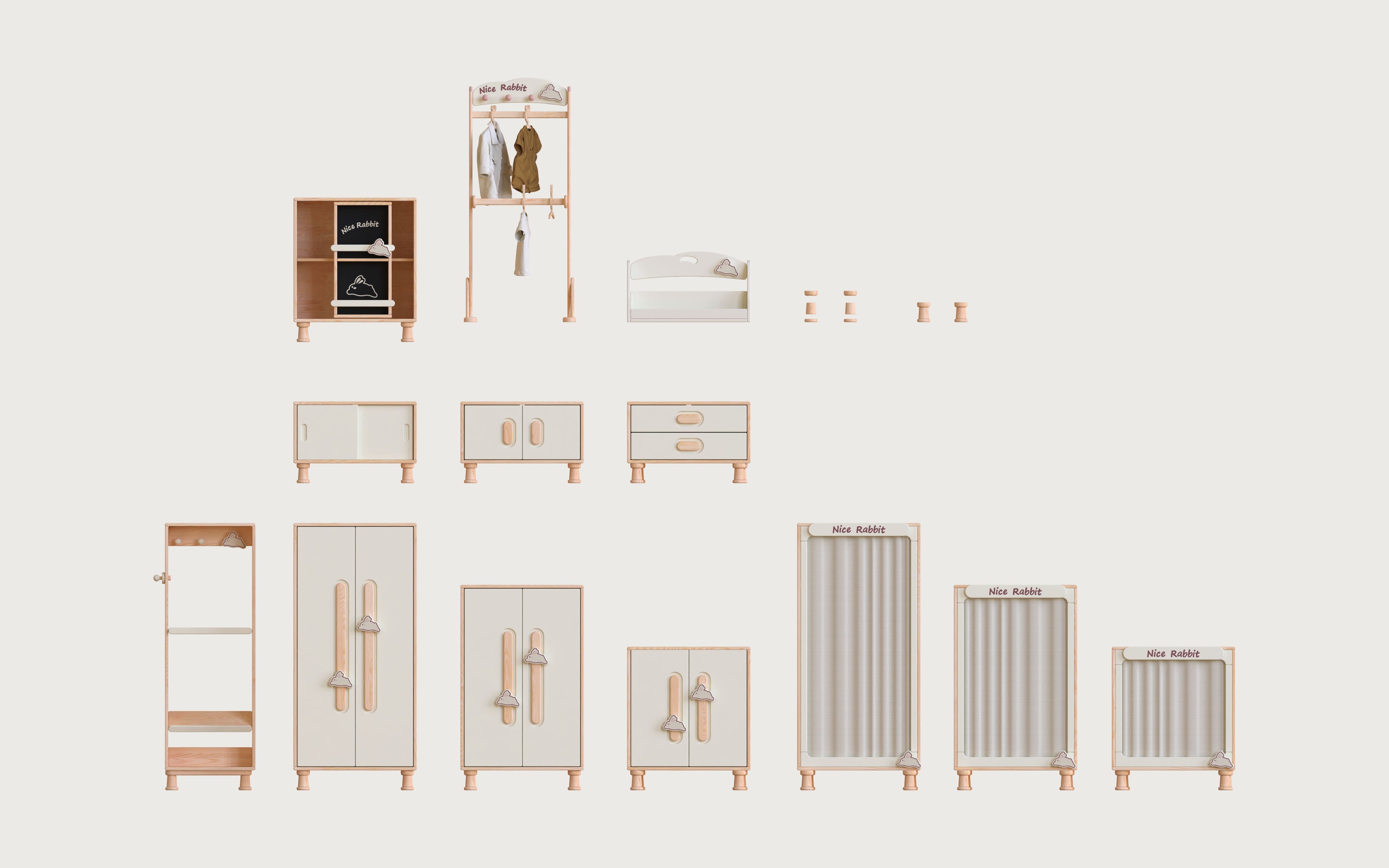 Children's furniture，Child mother and baby，Creative design，modularization，furniture design ，Wardrobe Design，Combination cabinet design，Children's room，