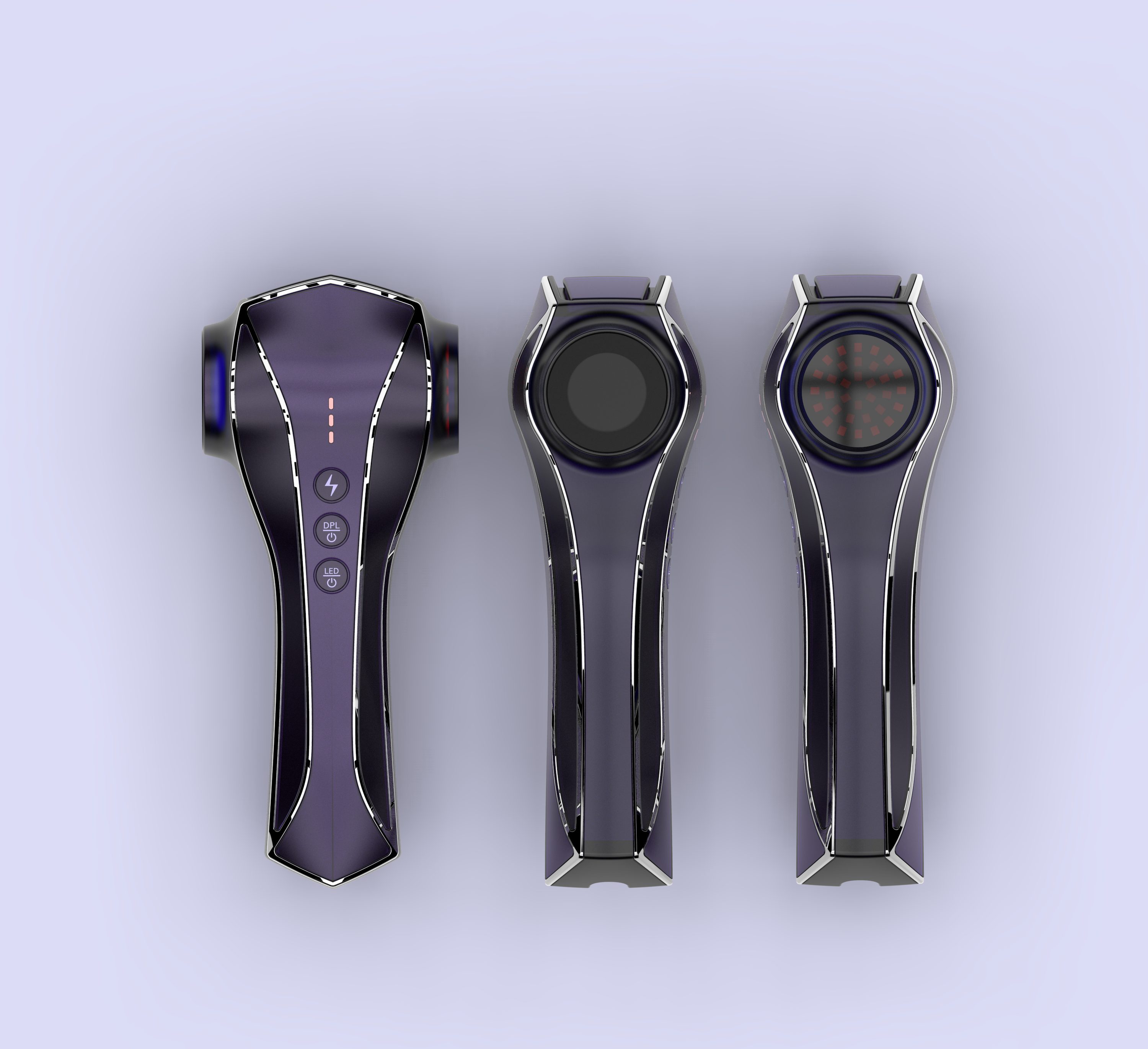 While playing pulsed light, while playing ceramic light，