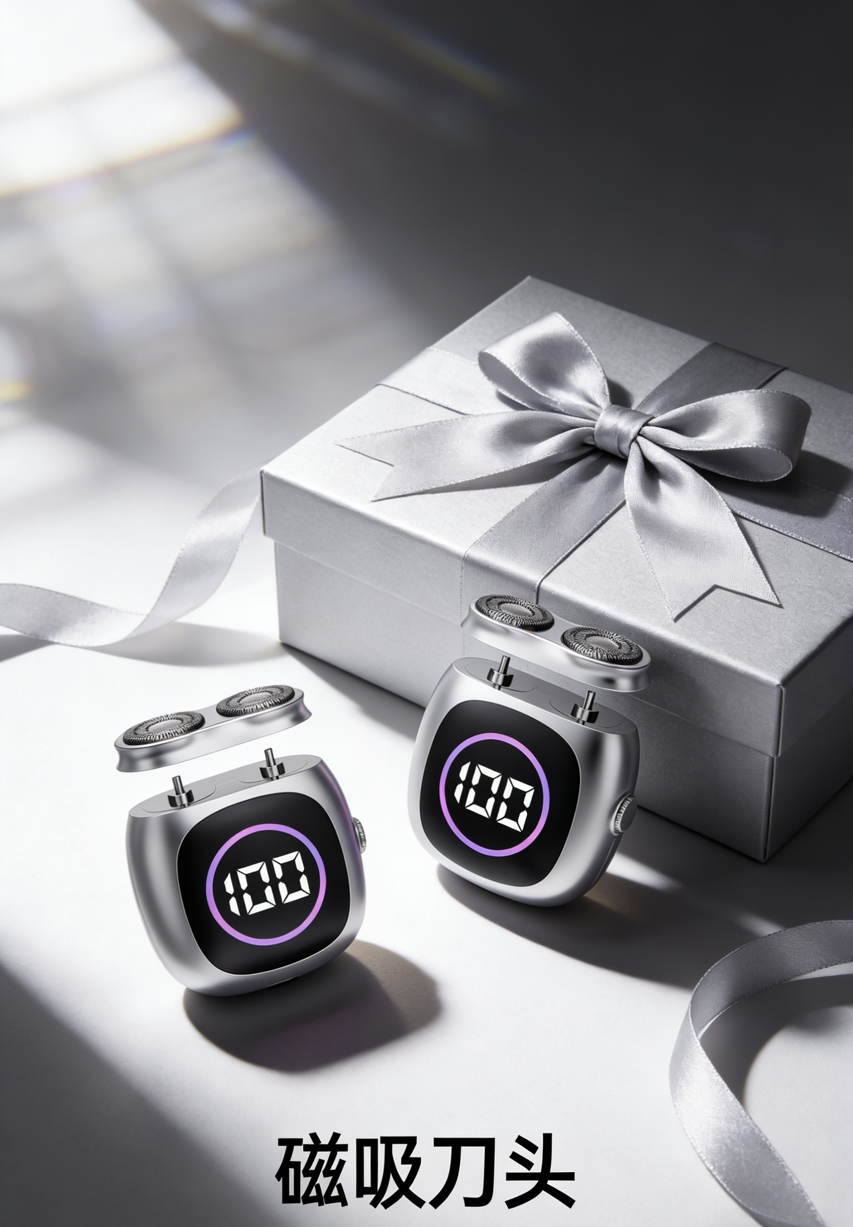 Magnetic attraction，Double-headed razor，Portable，Metal，