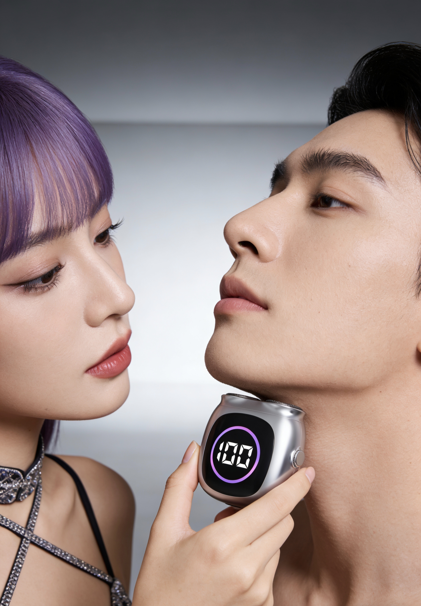 Magnetic attraction，Double-headed razor，Portable，Metal，