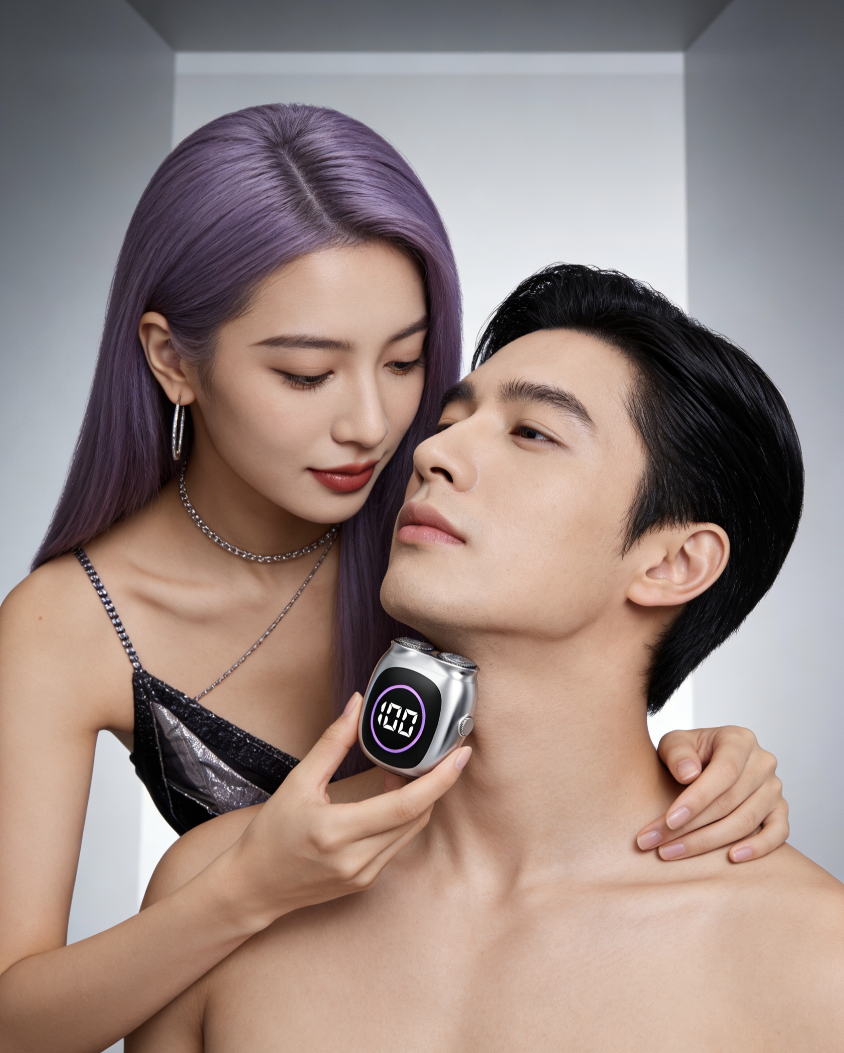 Magnetic attraction，Double-headed razor，Portable，Metal，