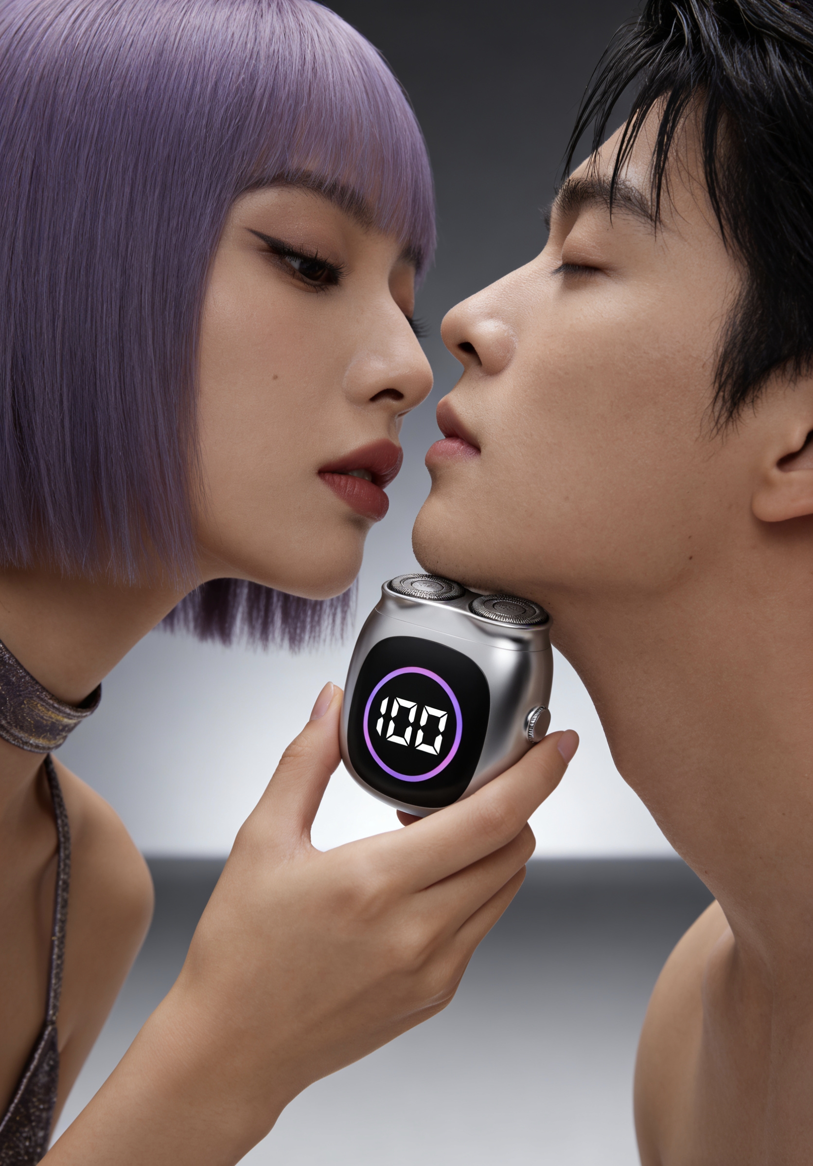 Magnetic attraction，Double-headed razor，Portable，Metal，