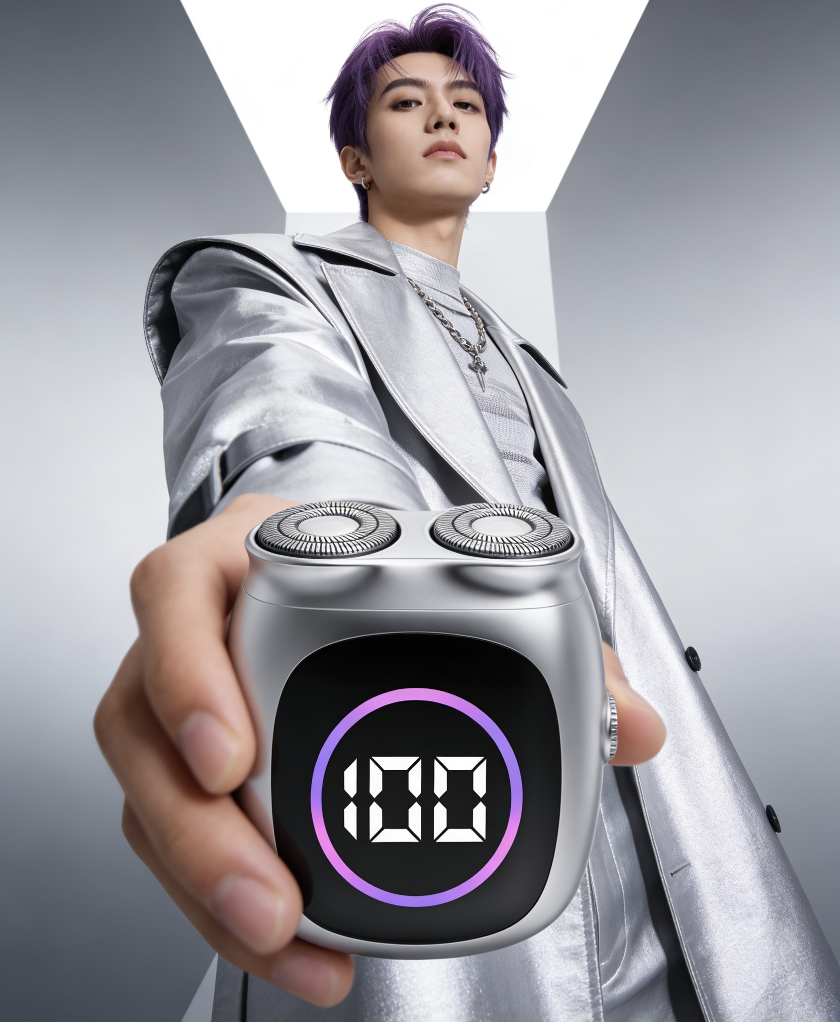 Magnetic attraction，Double-headed razor，Portable，Metal，