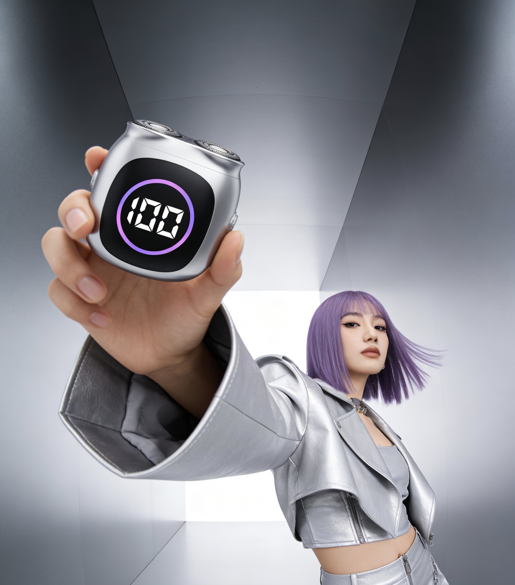 Magnetic attraction，Double-headed razor，Portable，Metal，