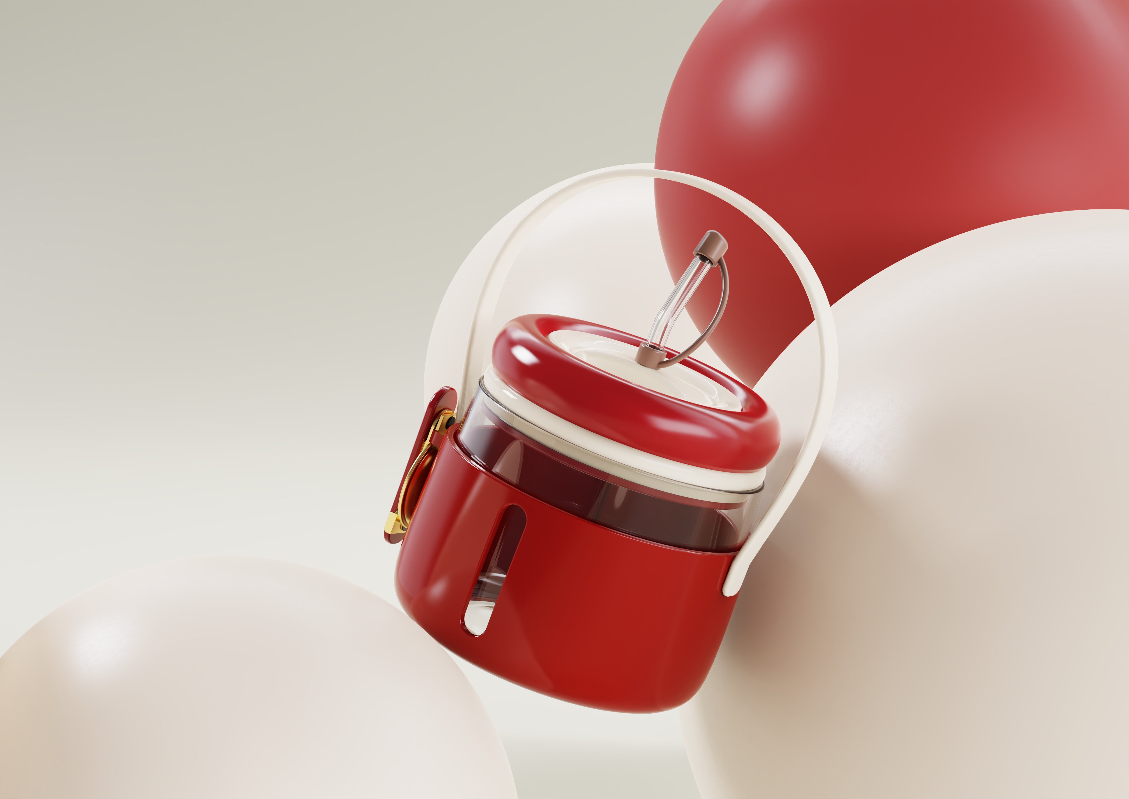 breakfast，Oatmeal cup，Apple，gules，