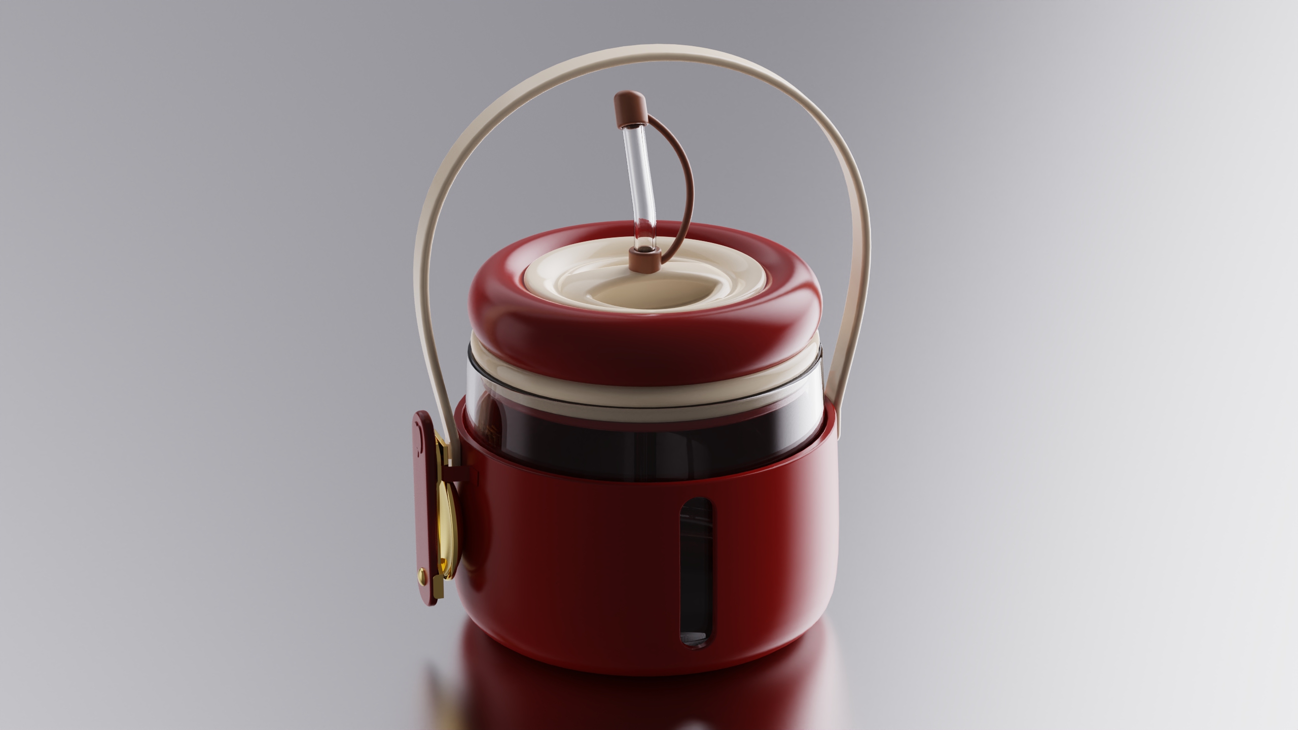 breakfast，Oatmeal cup，Apple，gules，